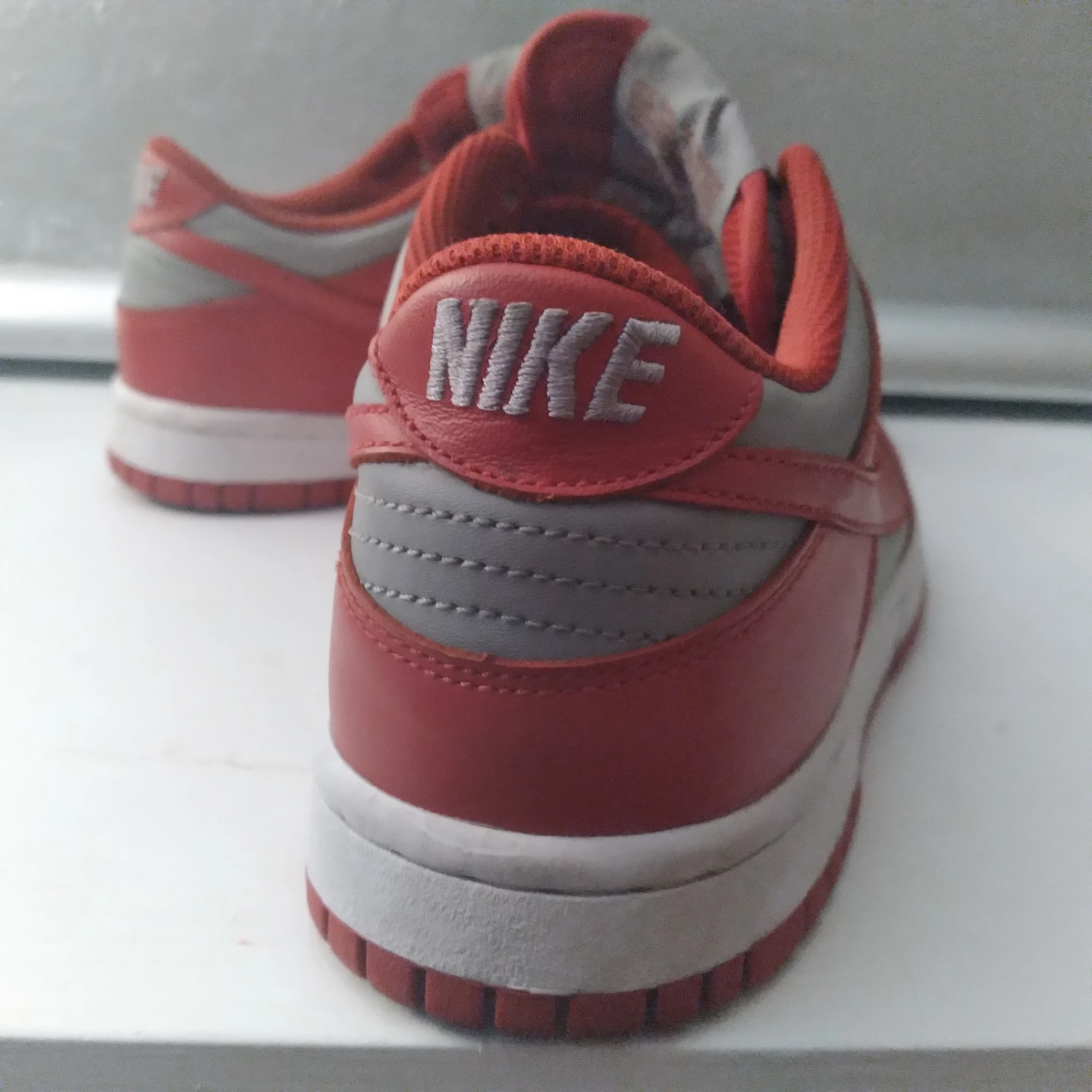 Nike Dunk Low Red Grey Sneakers - photo 2