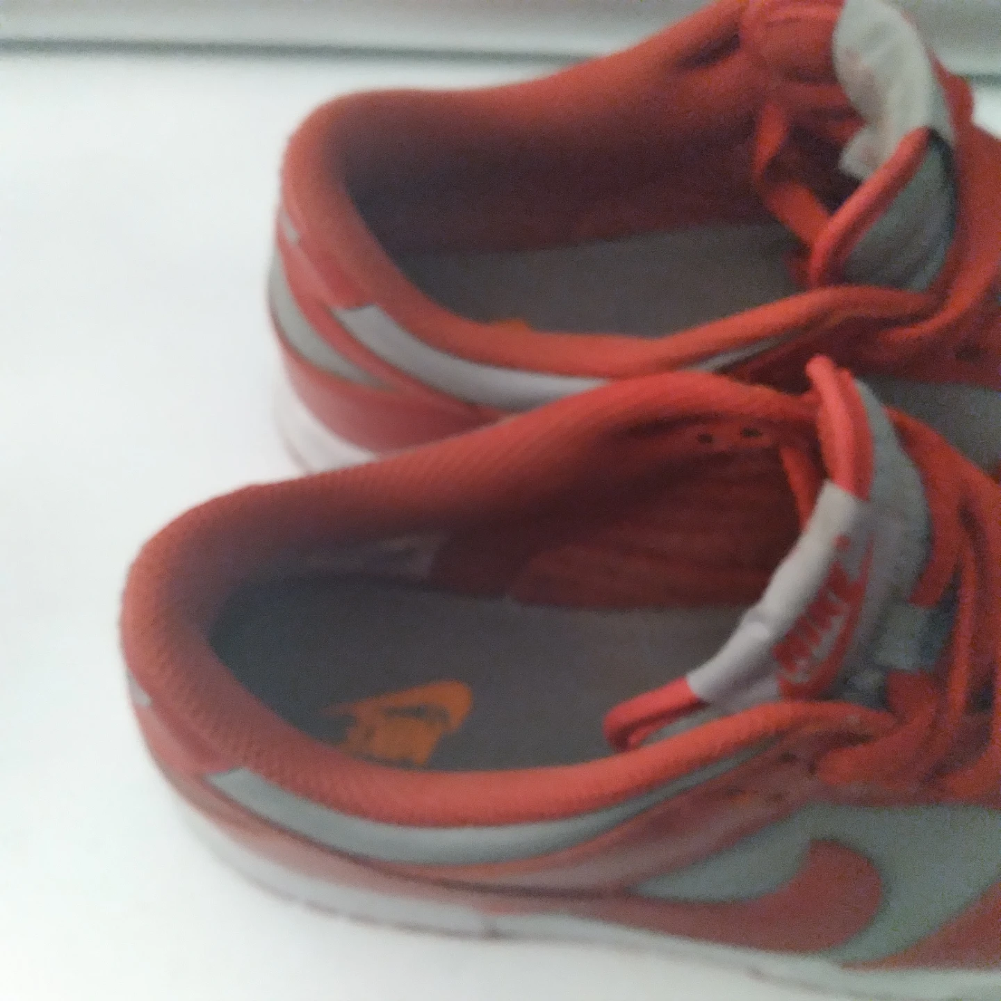 Nike Dunk Low Red Grey Sneakers - photo 3