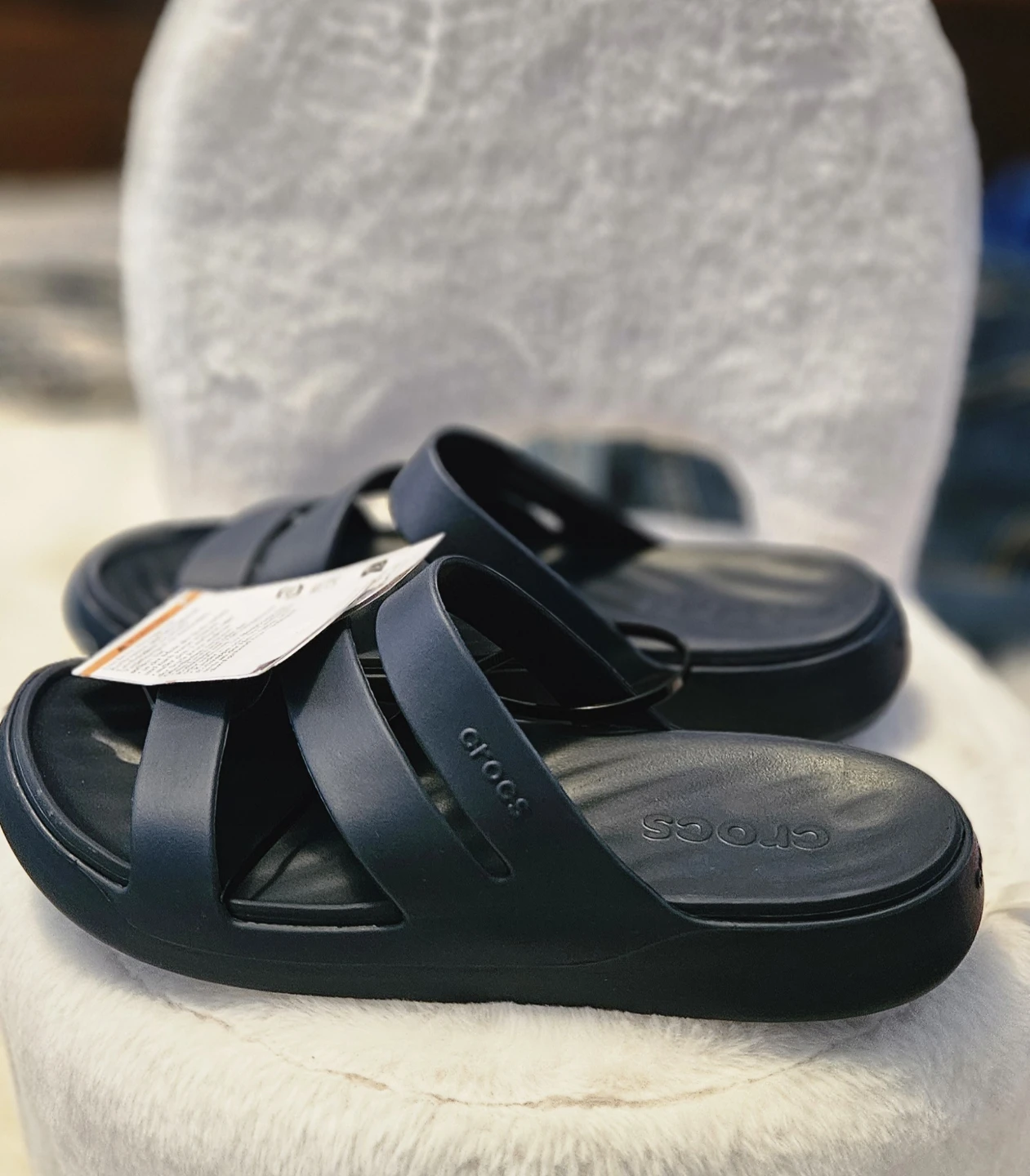 Crocs Getaway Strappy Navy Blue W10, M8 - photo 2