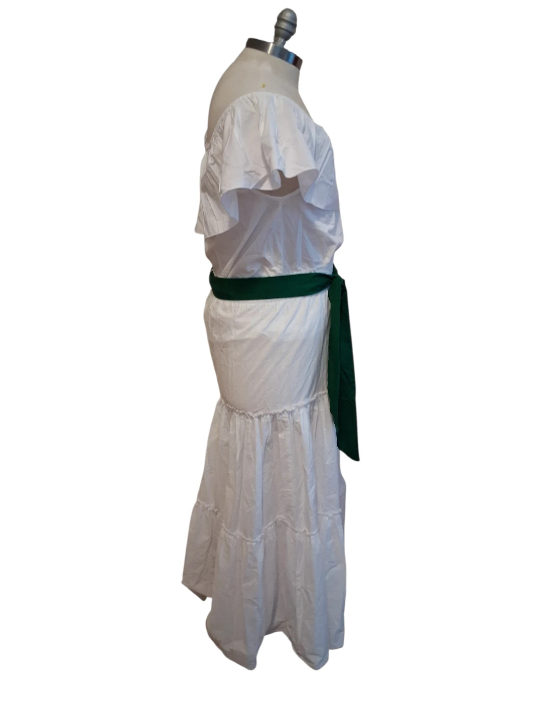 White Off-the-Shoulder Maxi Dress - photo 2