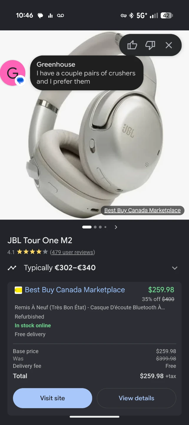 JBL Tour One M2 Headphones