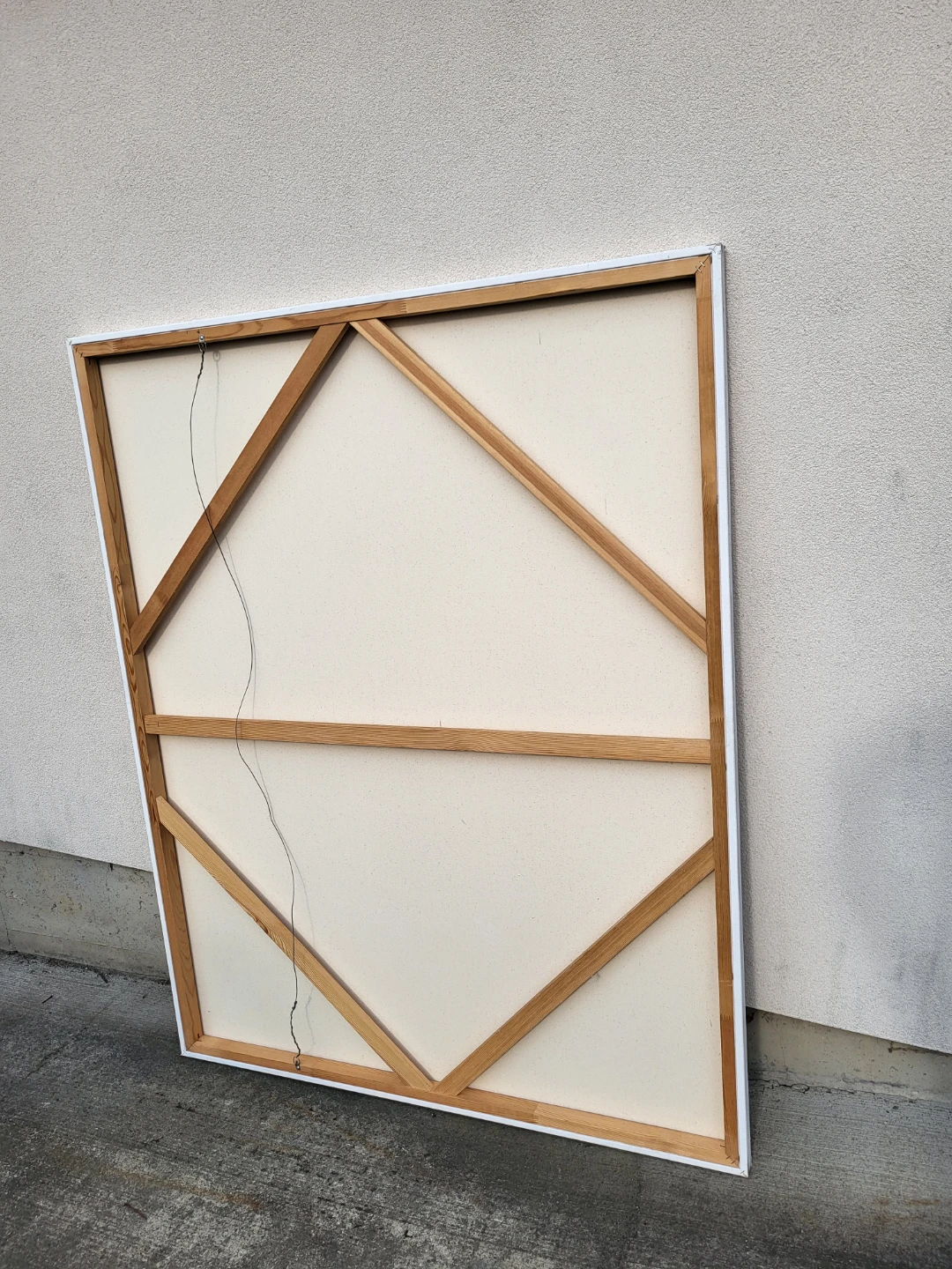 Blank Canvas with Wooden Frame - photo 2