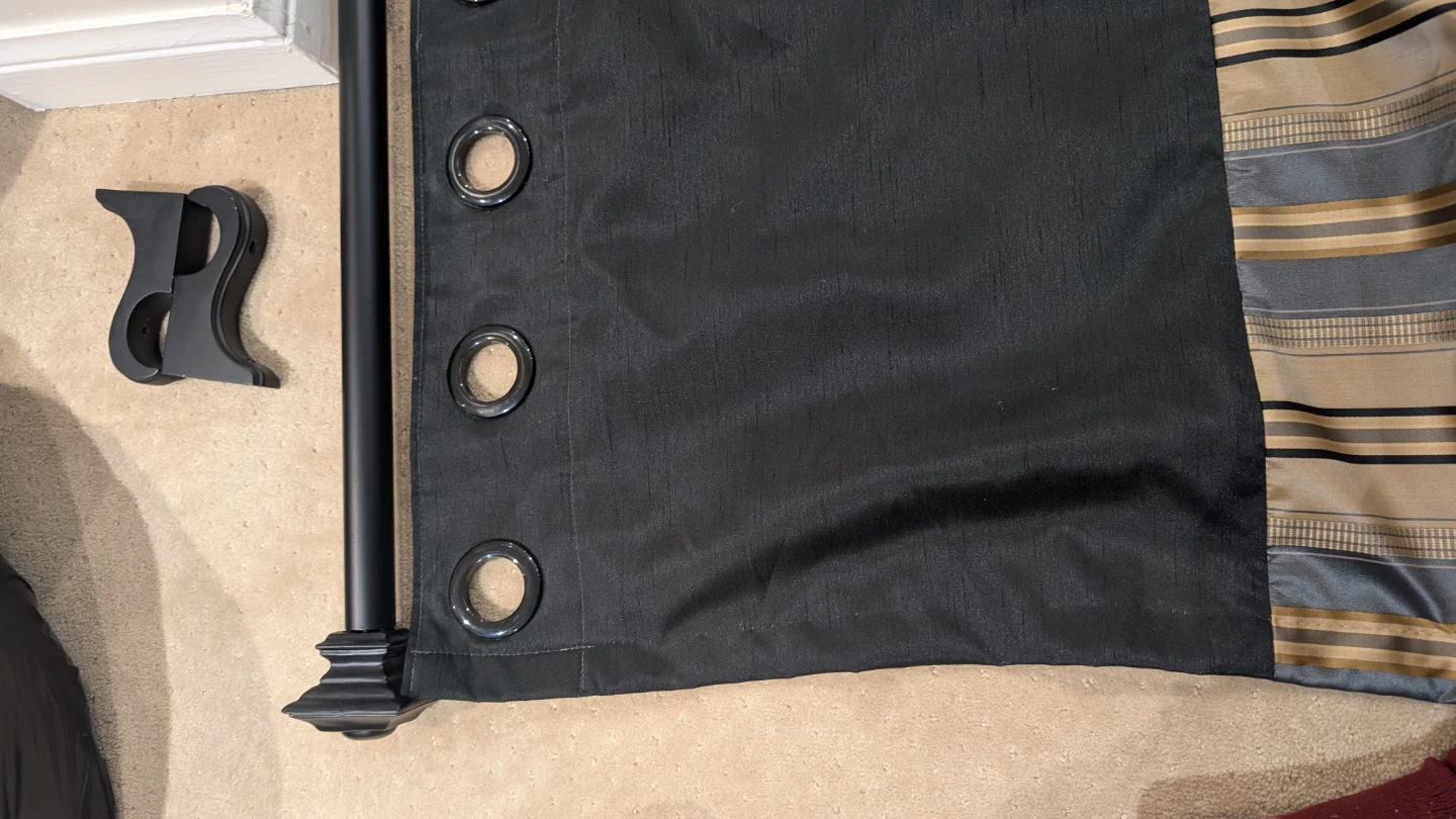 Custom Blackout Curtain Panels with Matching Custom Curtain Rod - photo 3