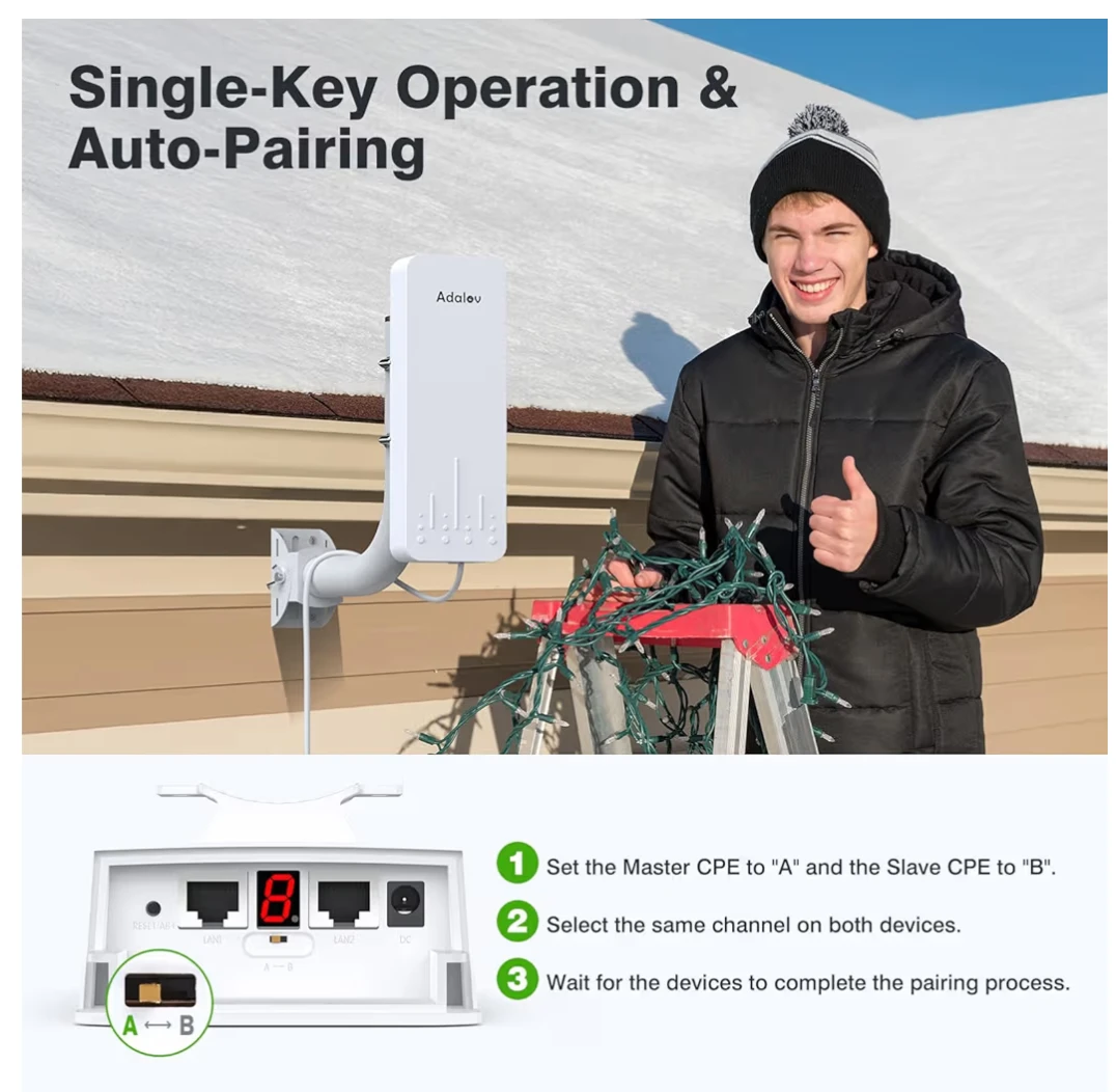 Adalov CPE660 Wireless Bridge Network Extender Kit - photo 4