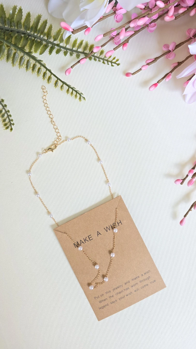 Gold-tone Necklace with Pearls - photo 2