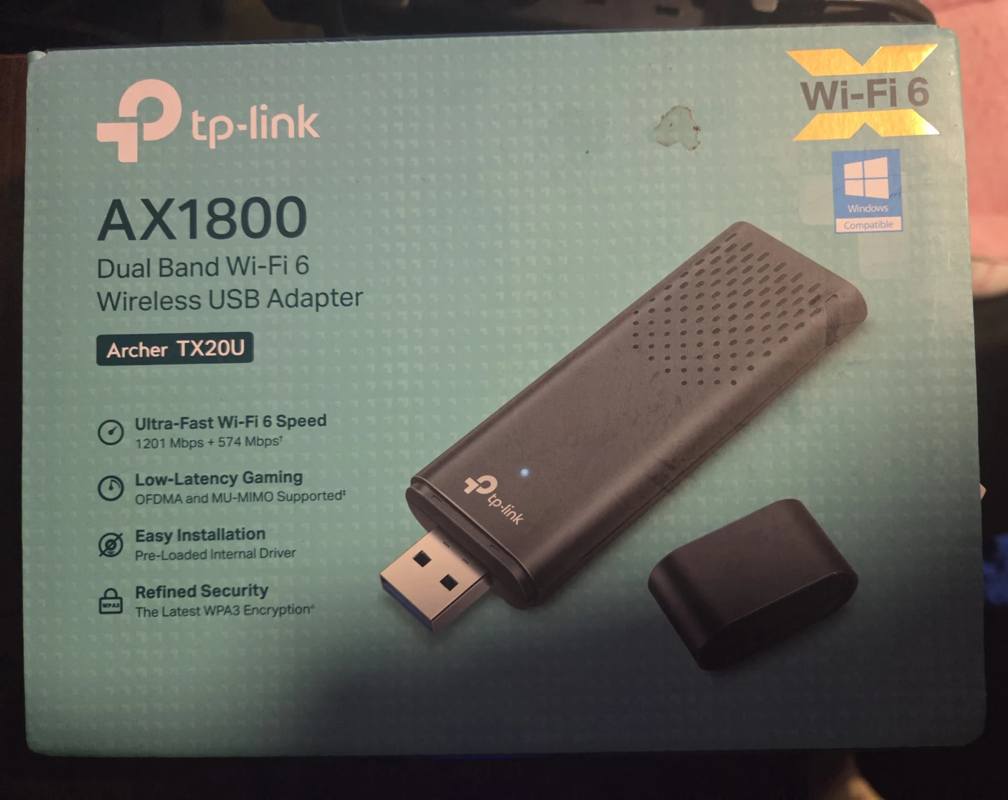TP-Link Archer TX20U AX1800 Dual Band Wi-Fi 6