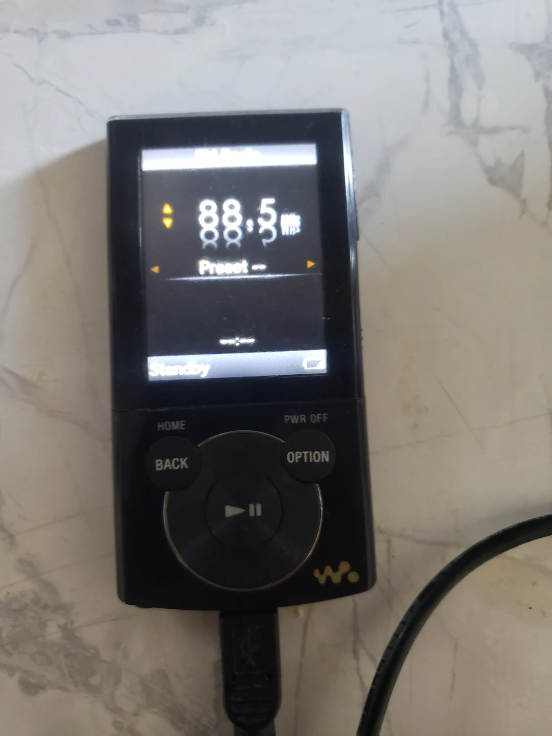Sony NWZ-E344 music player with built in fm.