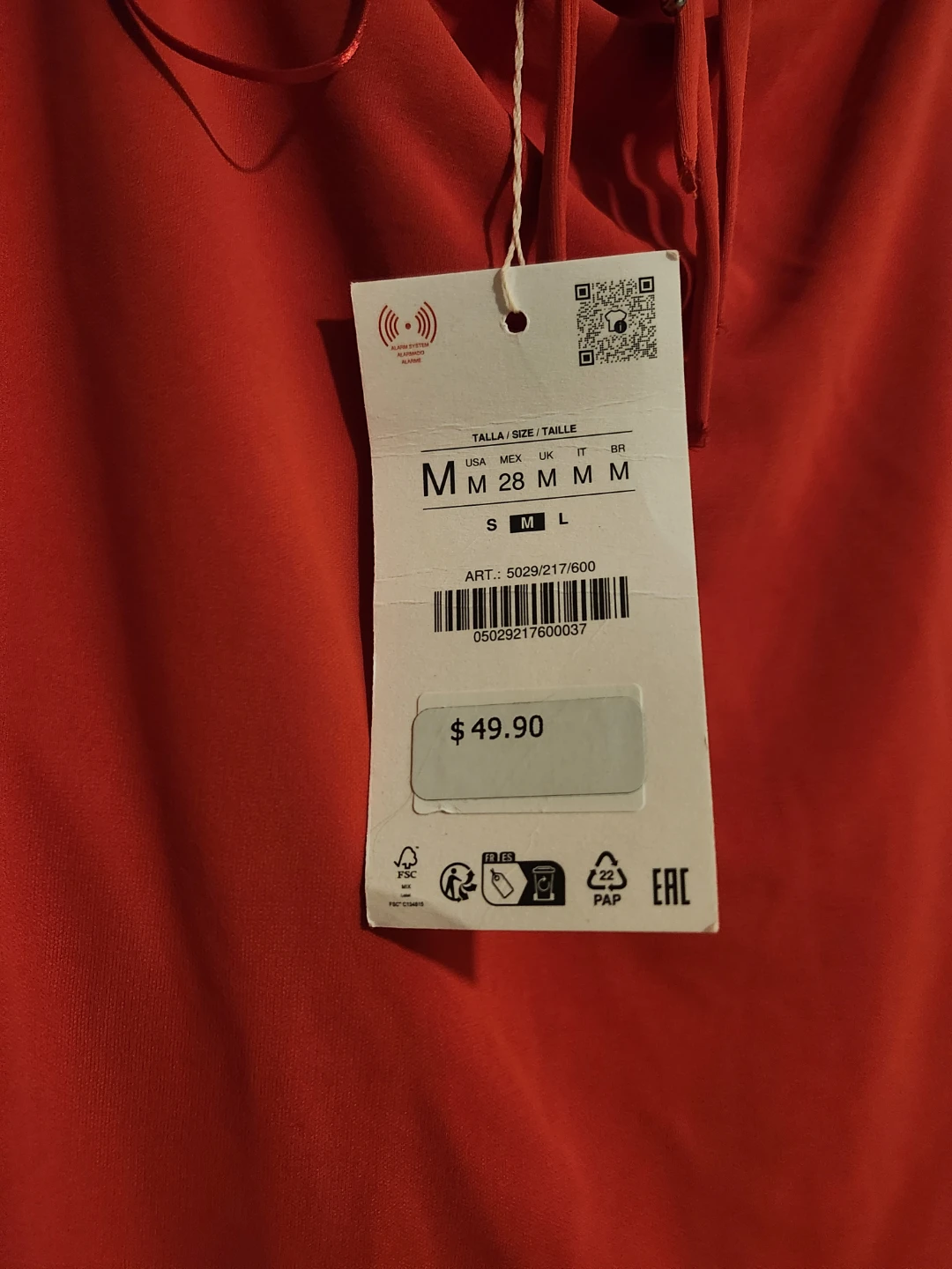 Red Cowl-Neck Halter Maxi Dress - Medium - photo 5