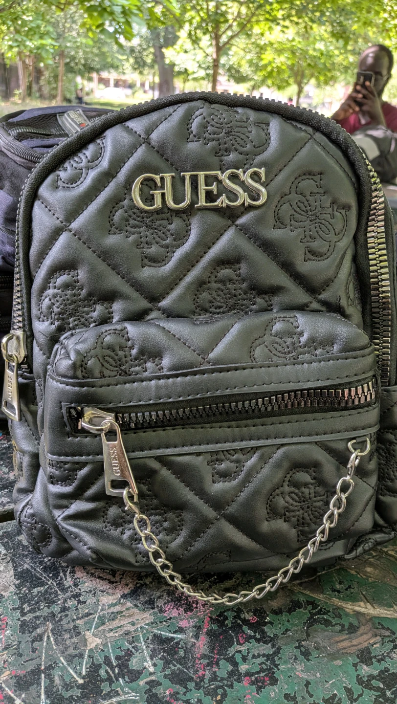 GUESS Black Quilted Backpack - photo 2