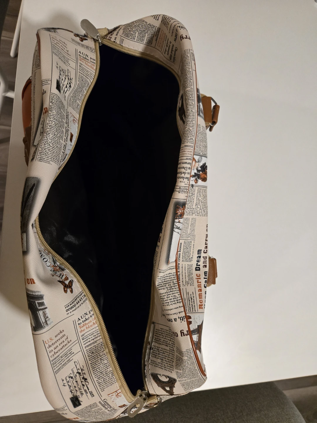 Travel Bag - Newspaper Print - photo 2