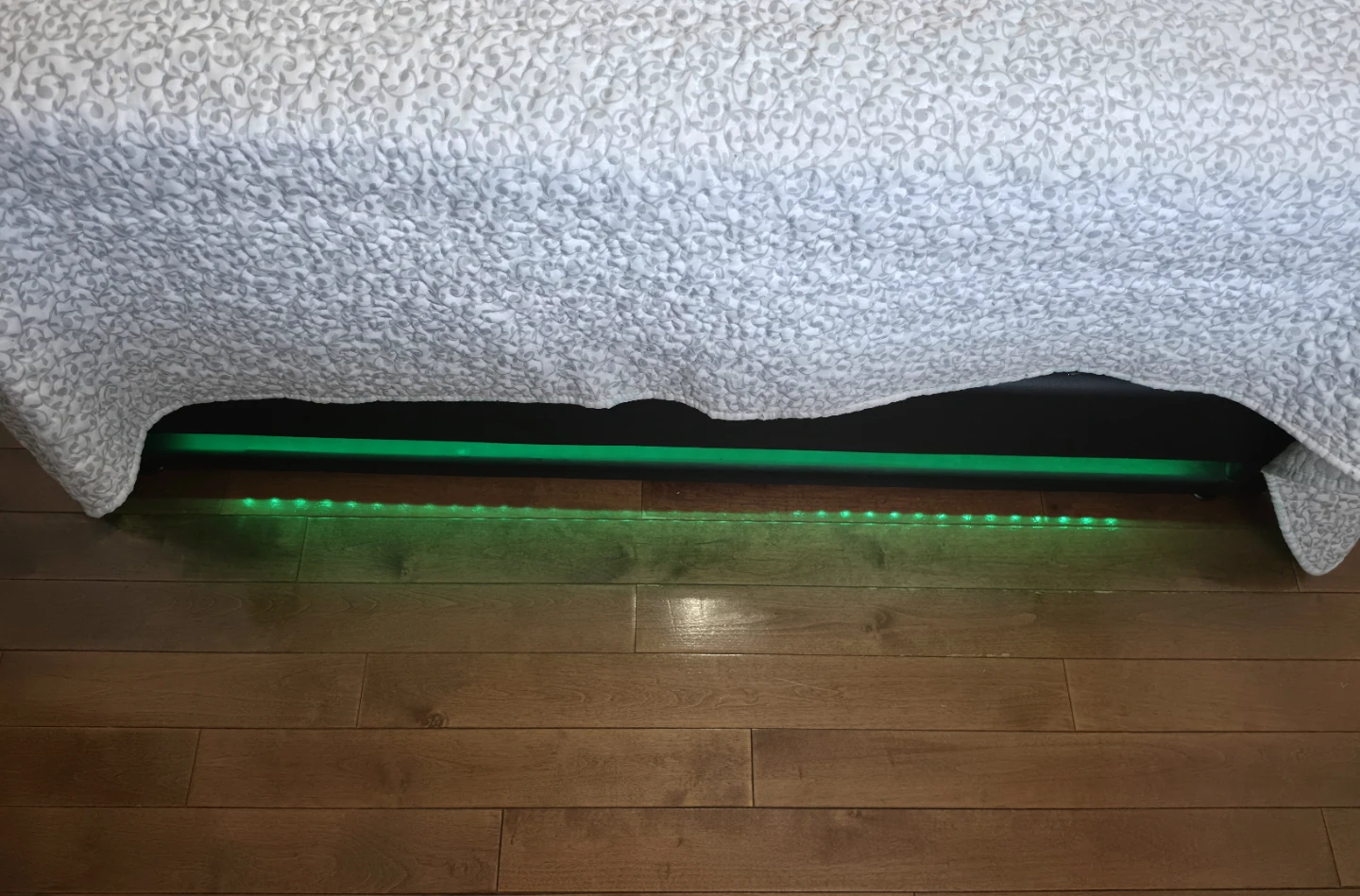 Queen Bed Frame with LED Lights and Fast Charging ports - photo 3
