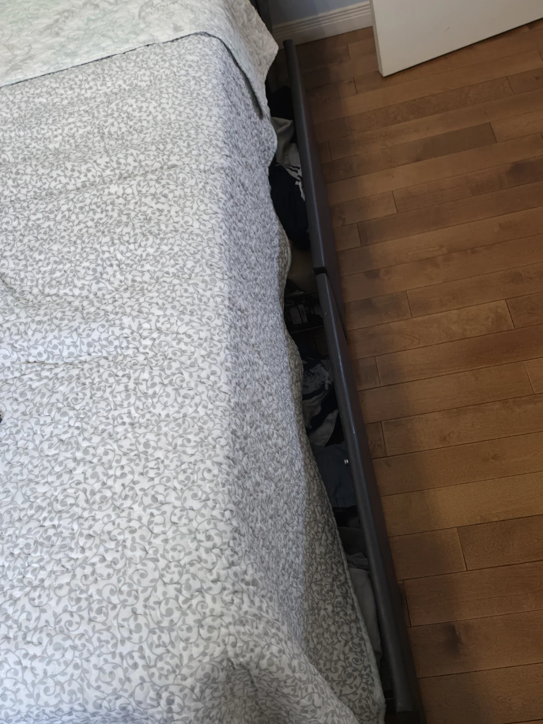 Queen Bed Frame with LED Lights and Fast Charging ports - photo 5