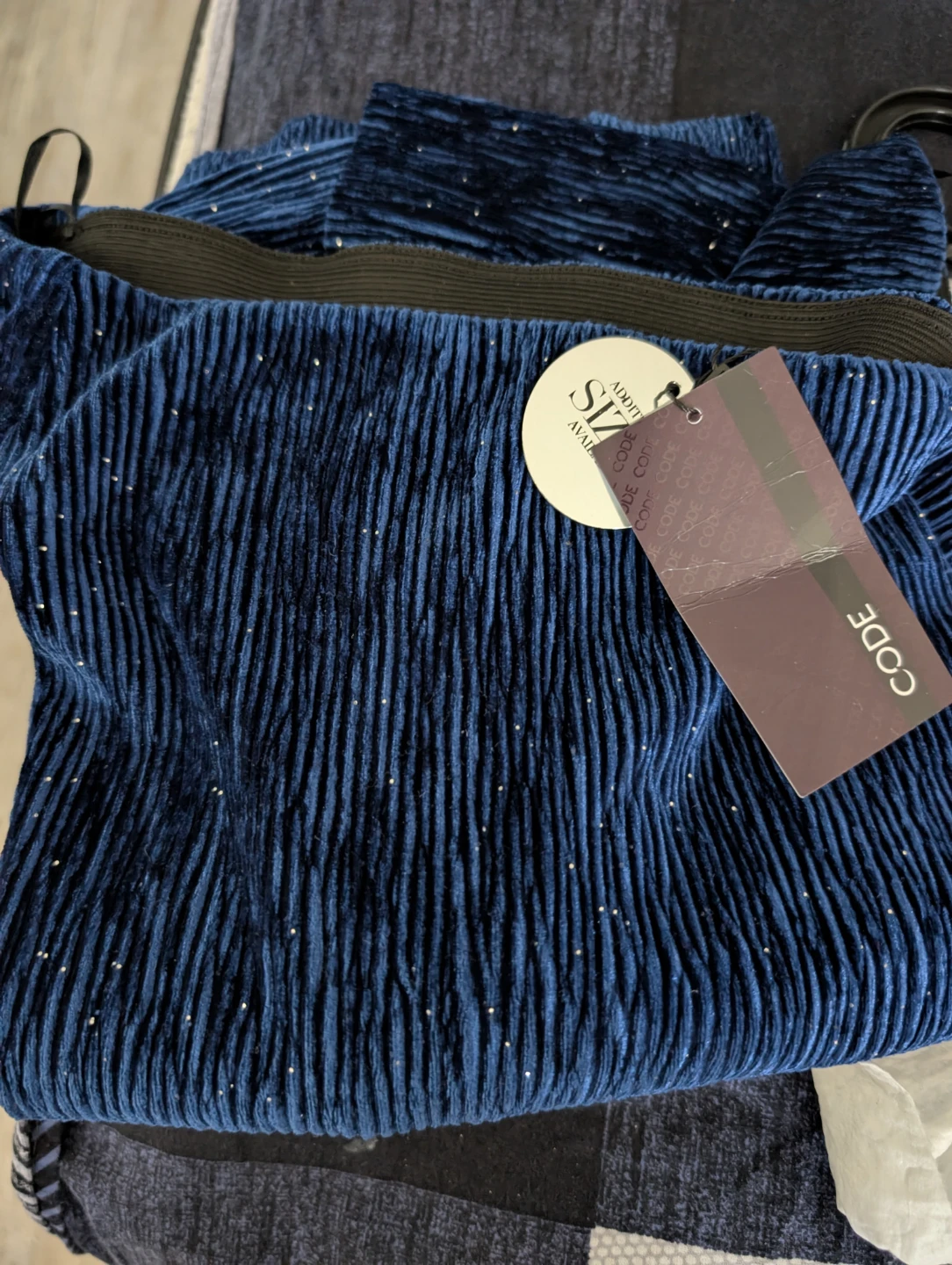 CODE Blue Textured Sparkle Dress Size M - photo 4