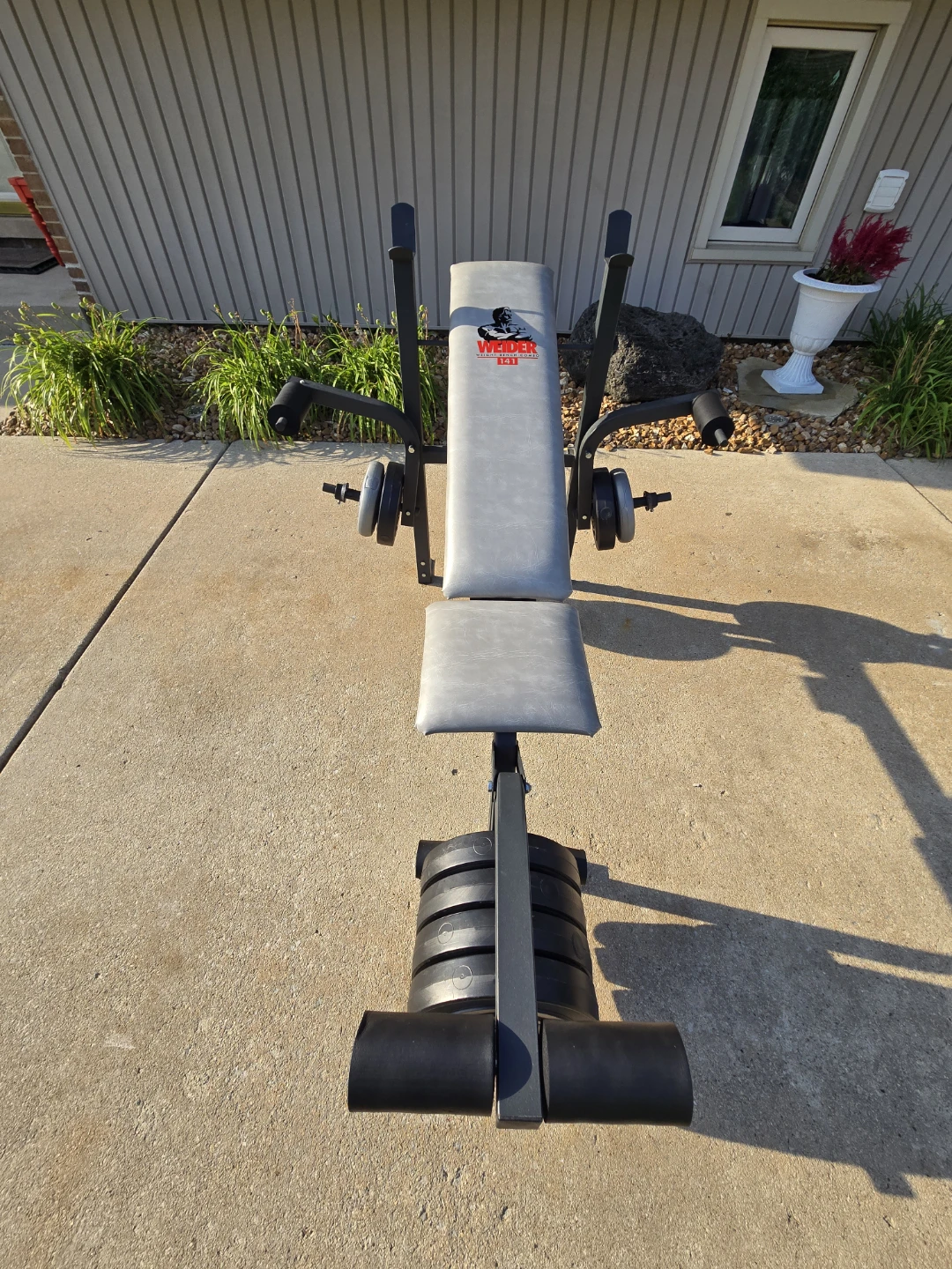 Weider Weight Bench Combo 141 With Weights - photo 3