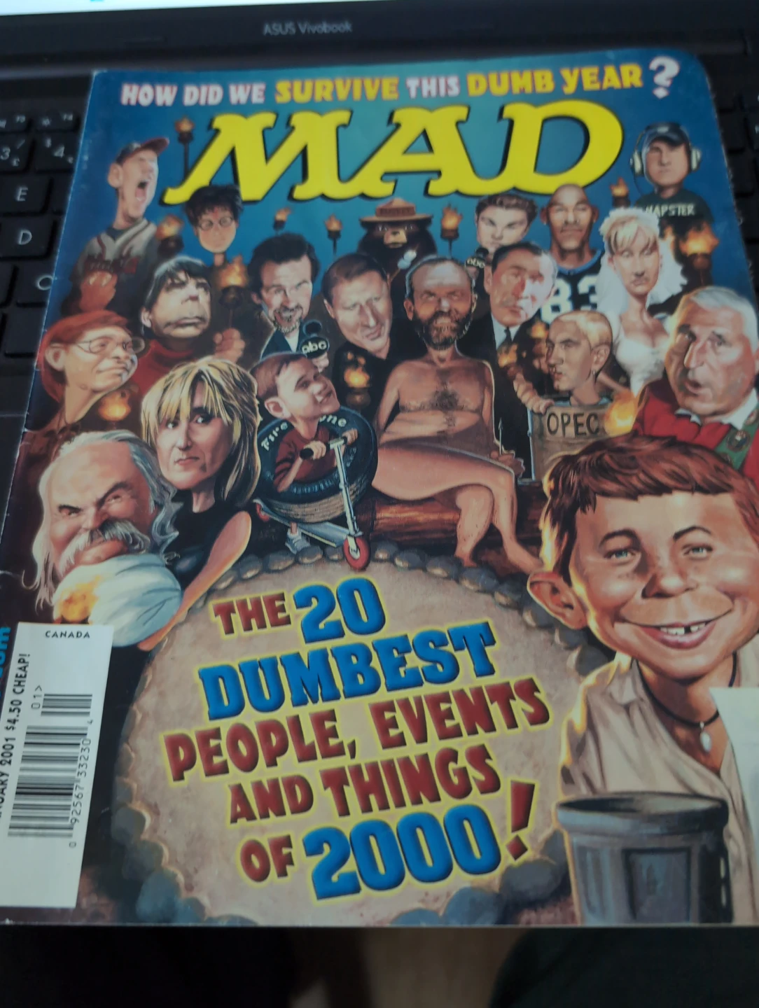 MAD Magazine - The 20 Dumbest People, Events and Things of 2000