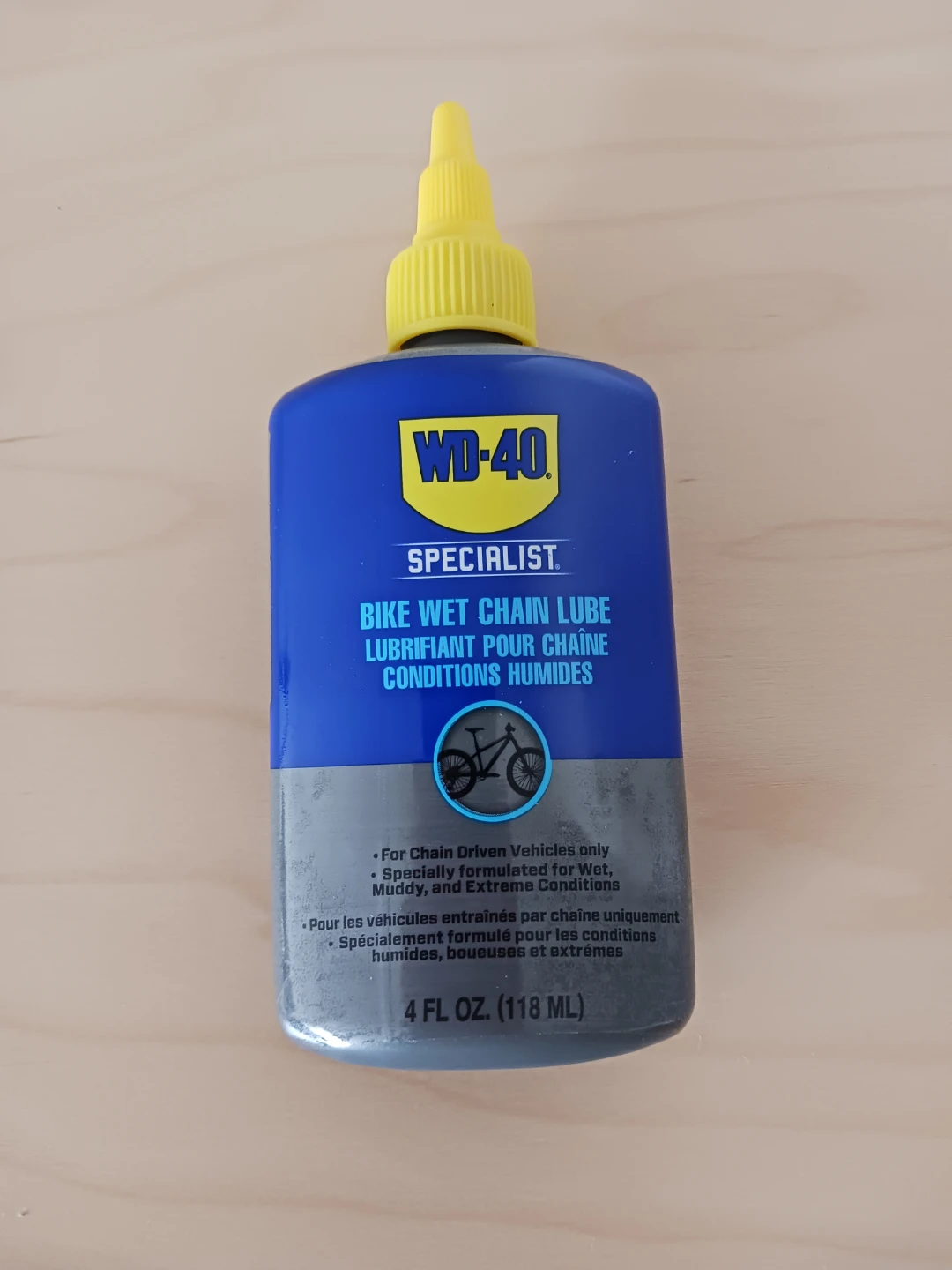 WD-40 Specialist Bike Wet Chain Lube 4 FL OZ