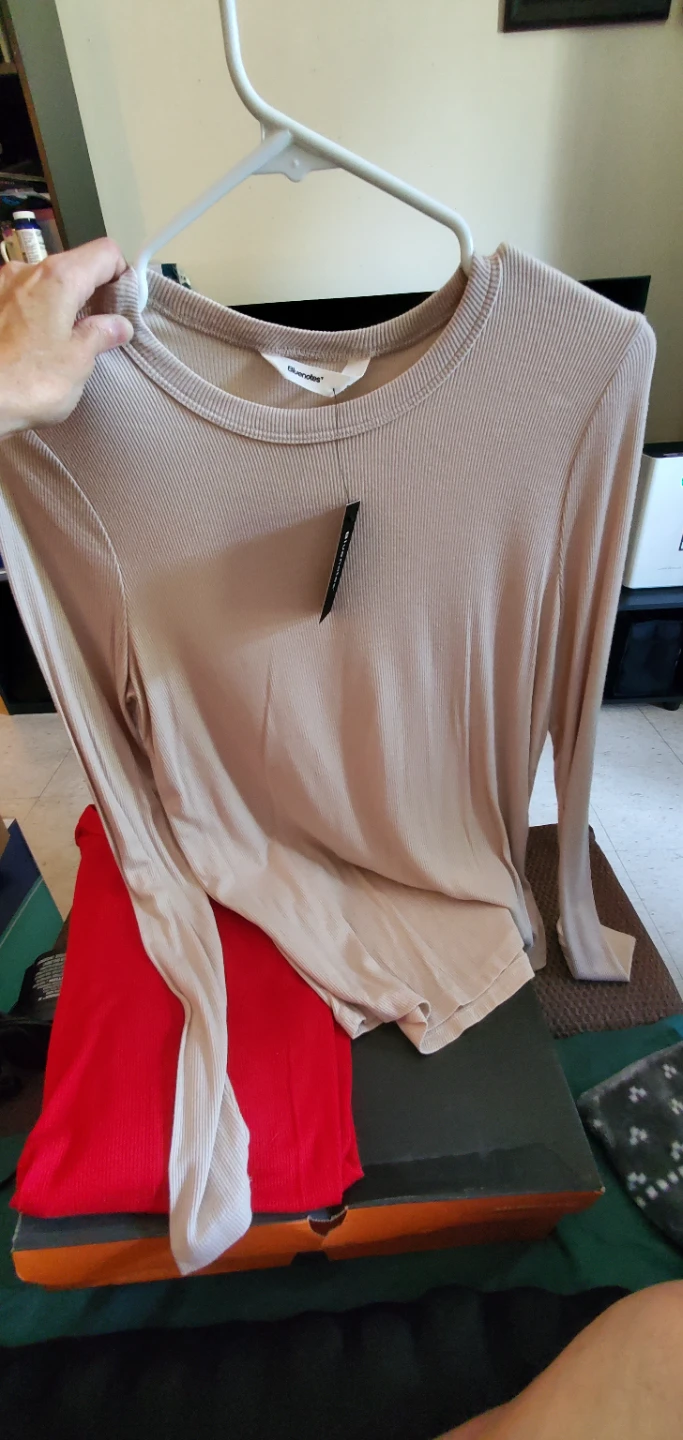 BlueNotes Ribbed Long Sleeve Top - Size S