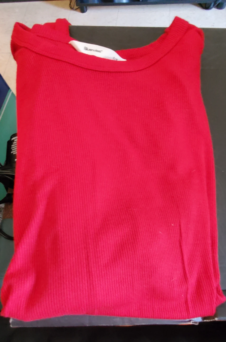 BlueNotes Ribbed Long Sleeve Top - Size S - photo 2