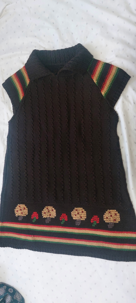 Vintage Knit Mushroom Vest - photo 2