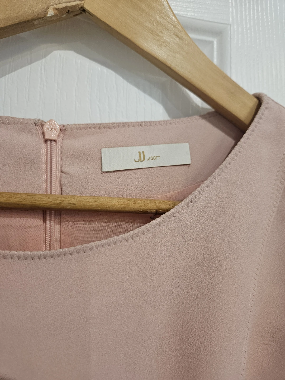 JIGOTT Pink Cap Sleeve Dress with Belt - photo 5