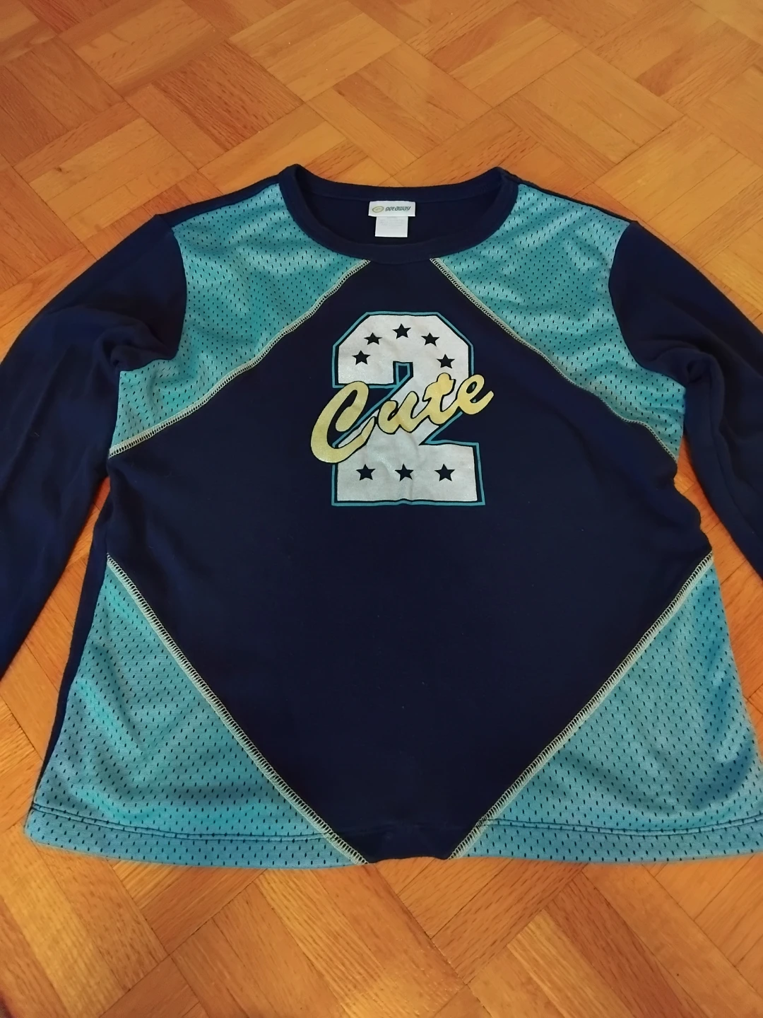 Girls "2 Cute" Long Sleeve Top