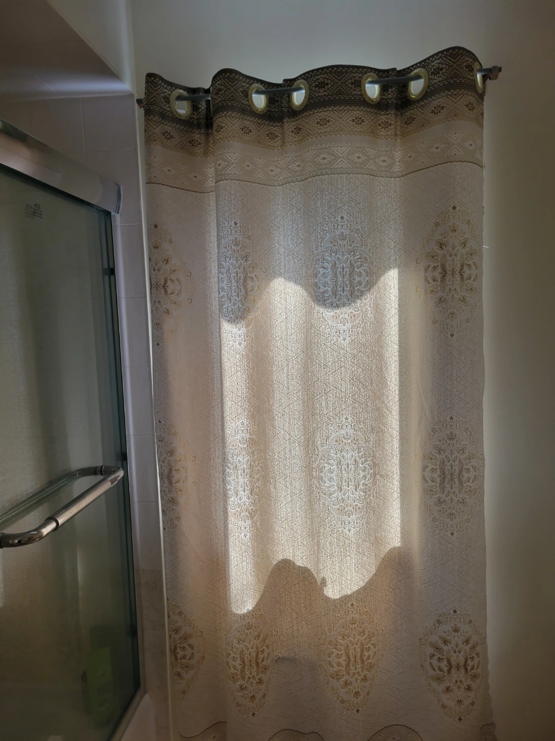 Luxury Decorative Grommet Curtains - Cream/Gold Pattern - photo 5
