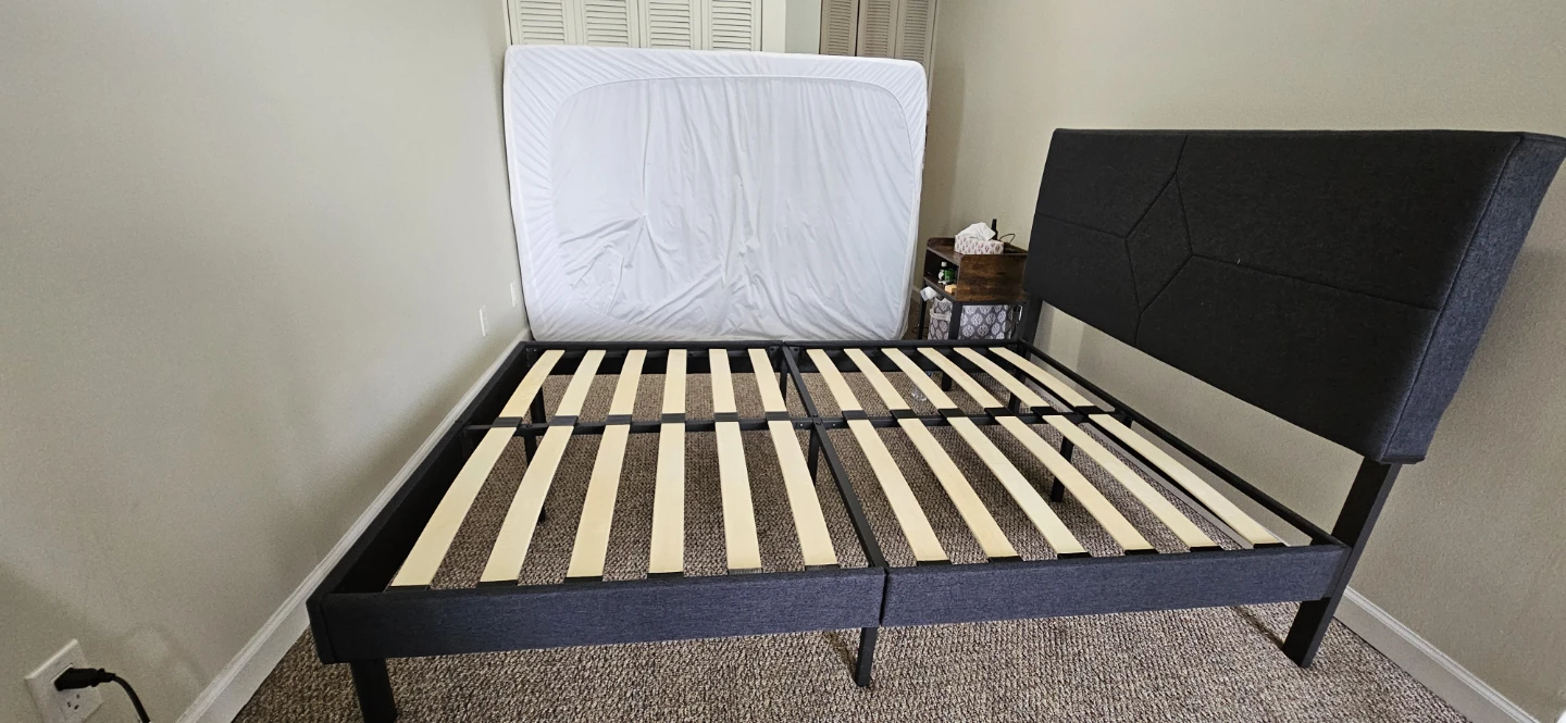 Available after july 27th  Double size Bed Frame with mattress
