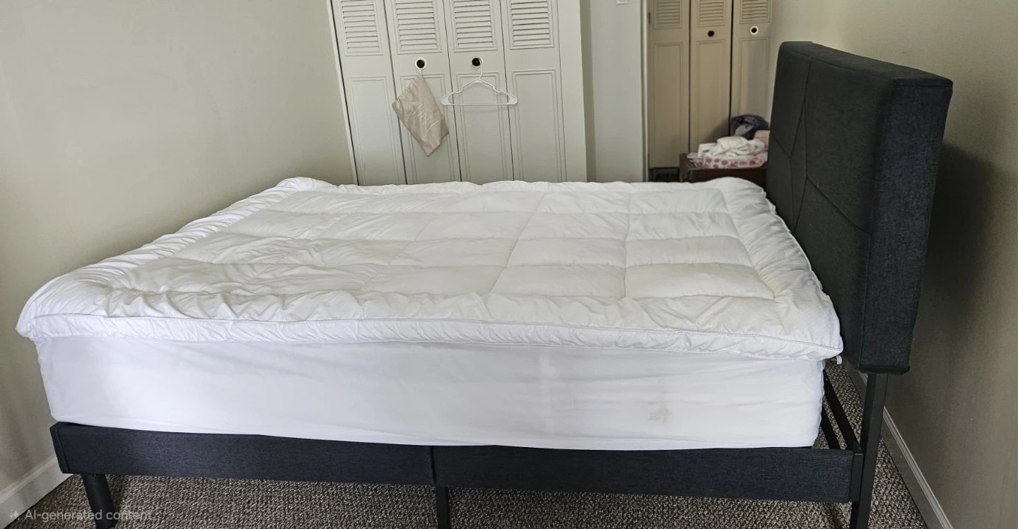 Available after july 27th  Double size Bed Frame with mattress - photo 2