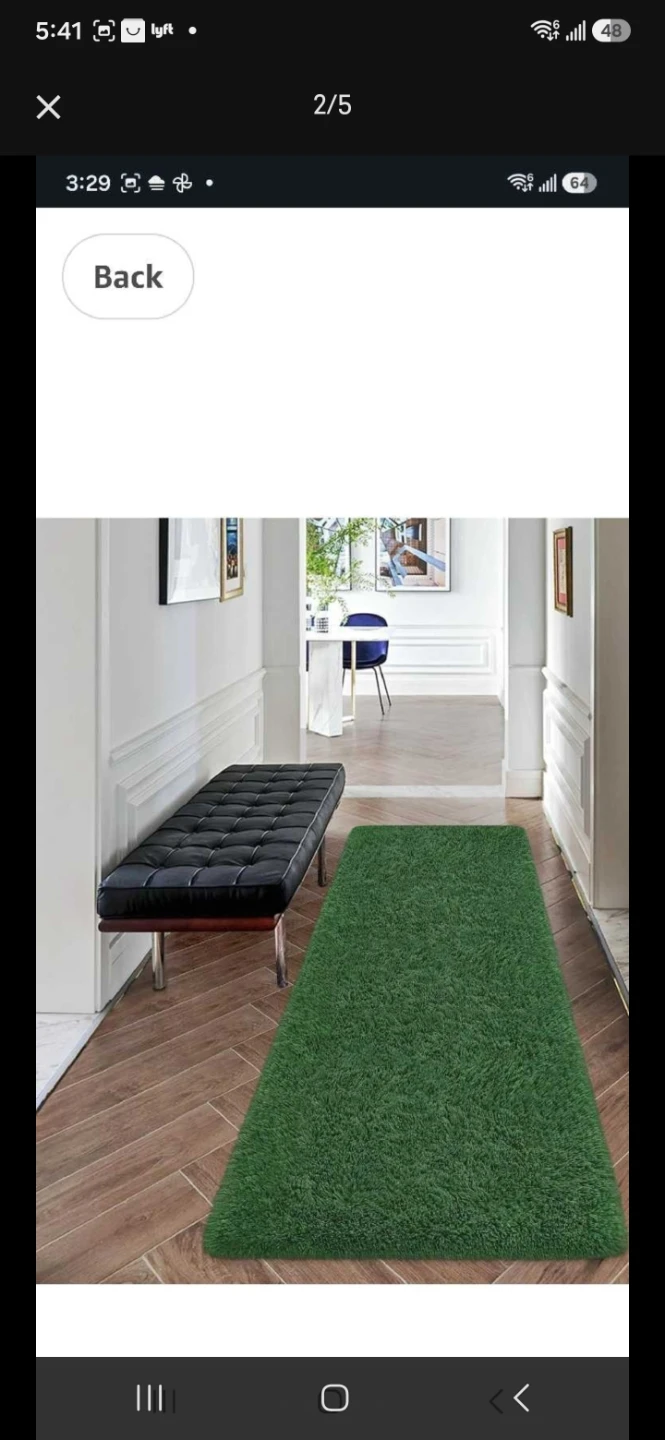 Fluffy runner rug - photo 2