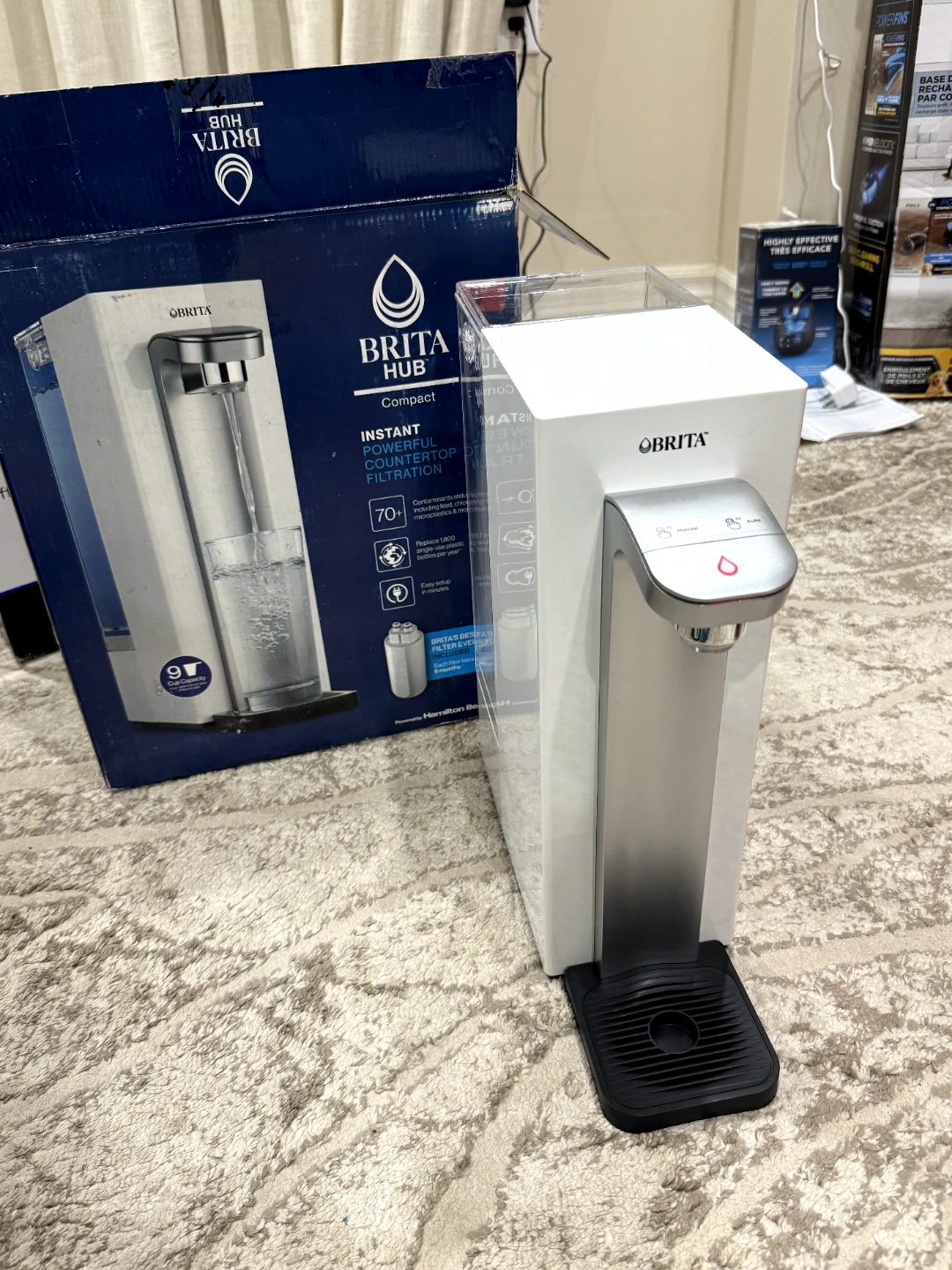 Brita Hub Compact Countertop Water Filter Dispenser