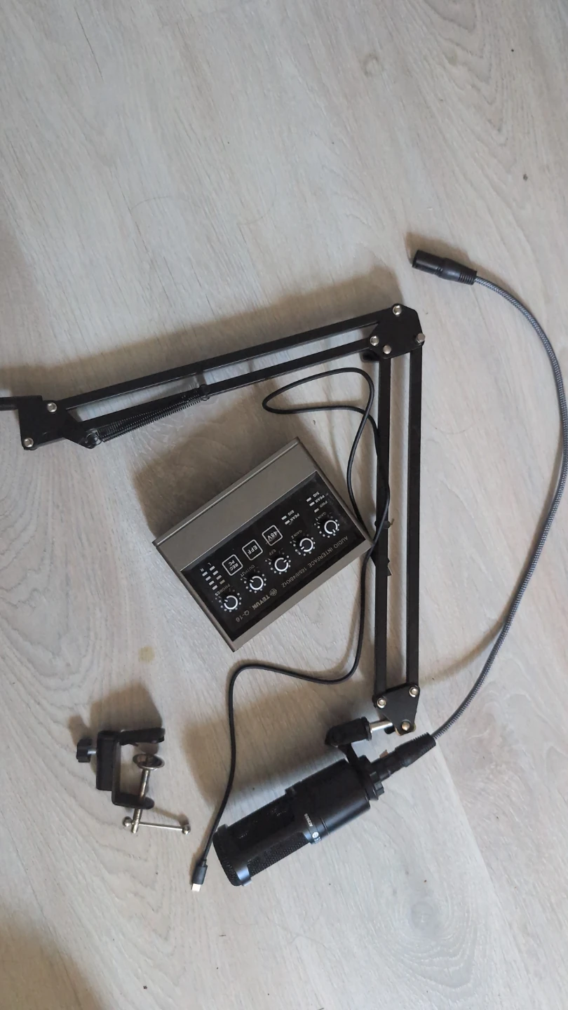TEYUK Q-16 Audio Interface & Audio-Technica at2020 Microphone - photo 2