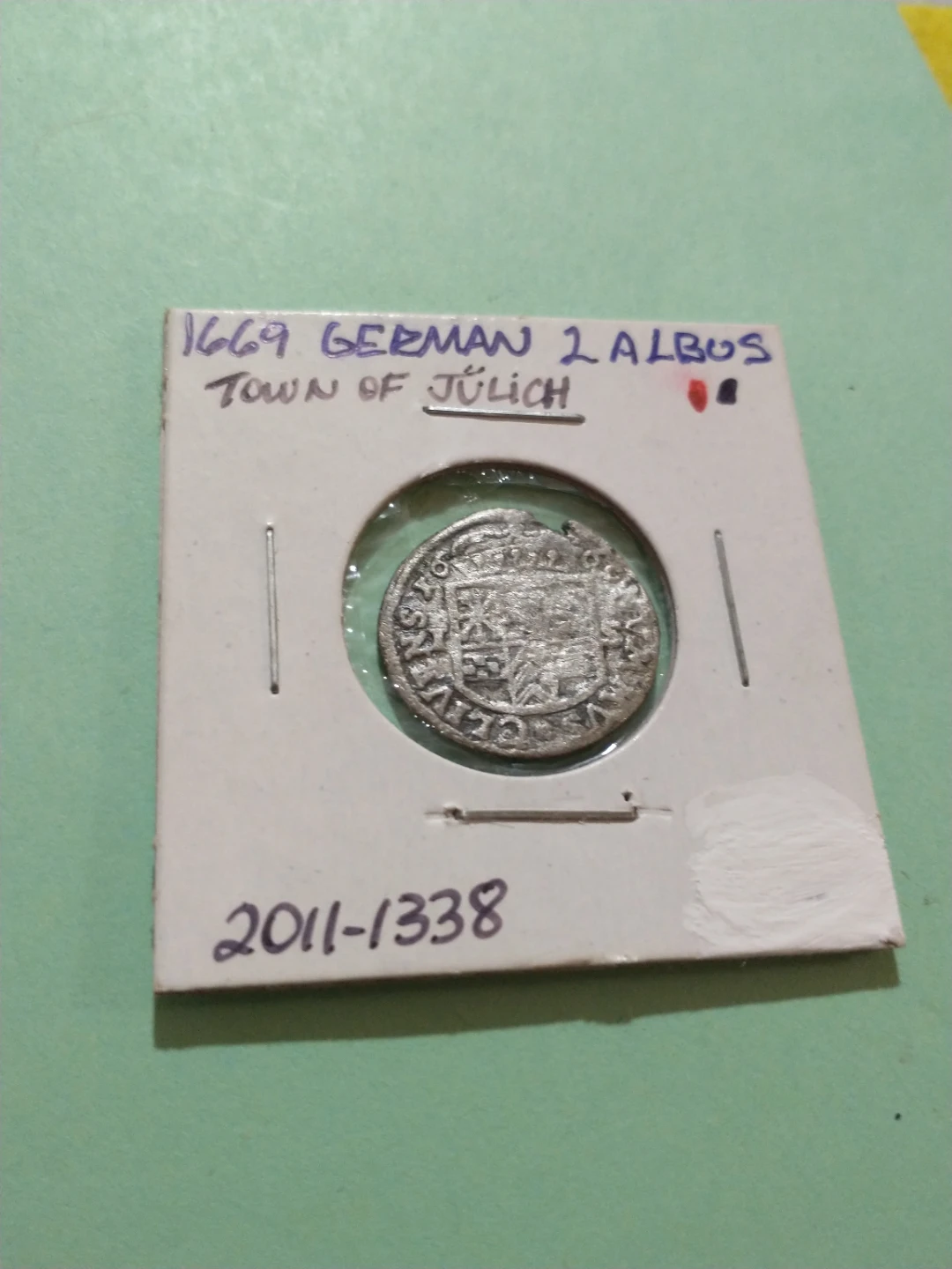 1669 German 2 Albus Silver Coin - Town of Jülich - photo 4