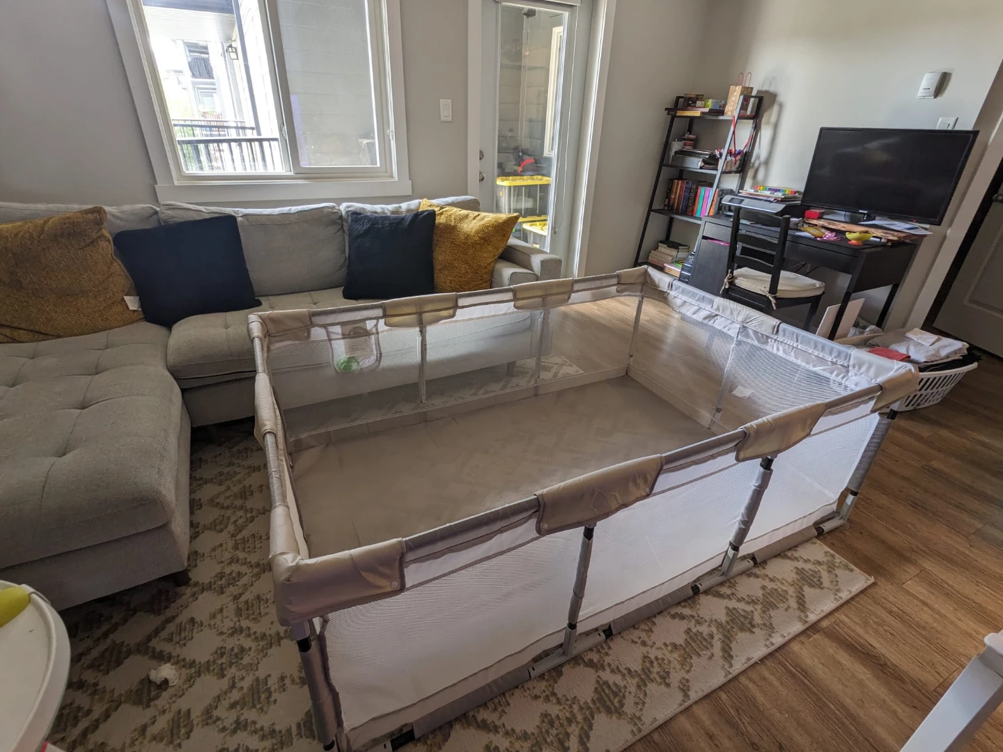 Grey Playpen for Babies and Toddlers