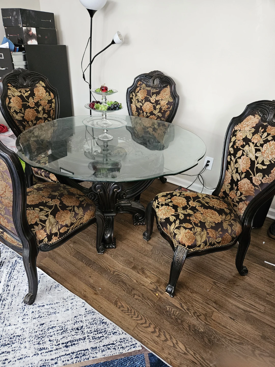 Ornate Floral Dining Chair