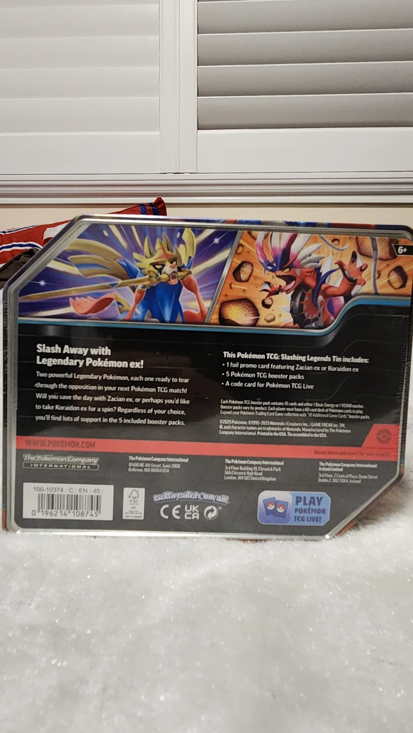 Zacian EX Tin (Sealed)