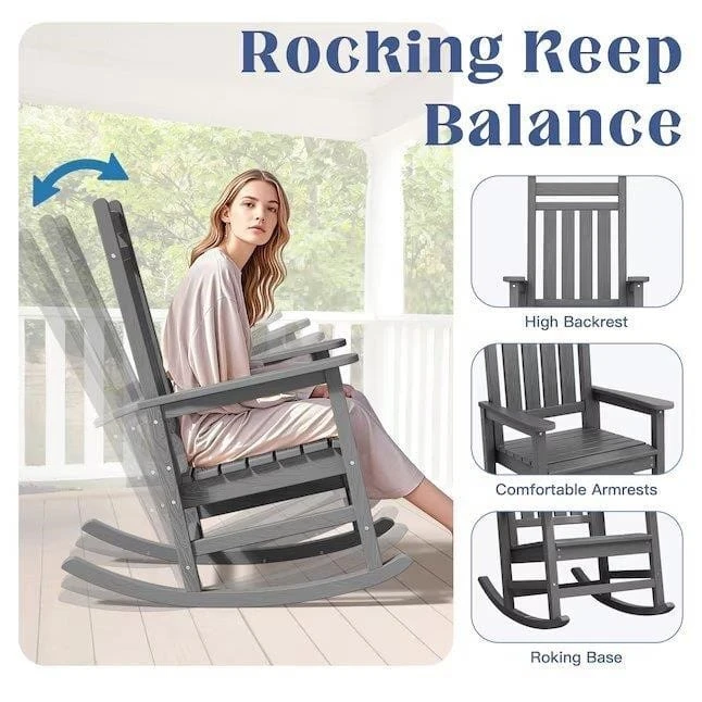 Grey Rocking Chair - photo 2