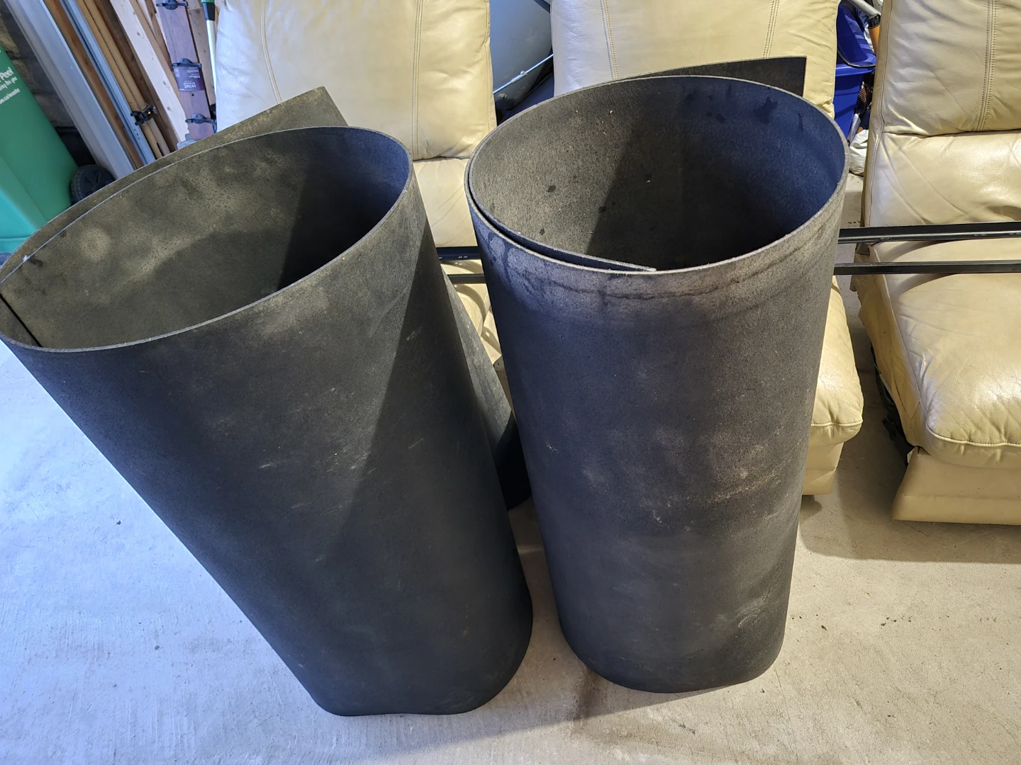 Black Rubber Mat Rolls under treadmill or exercise bike etc - photo 2