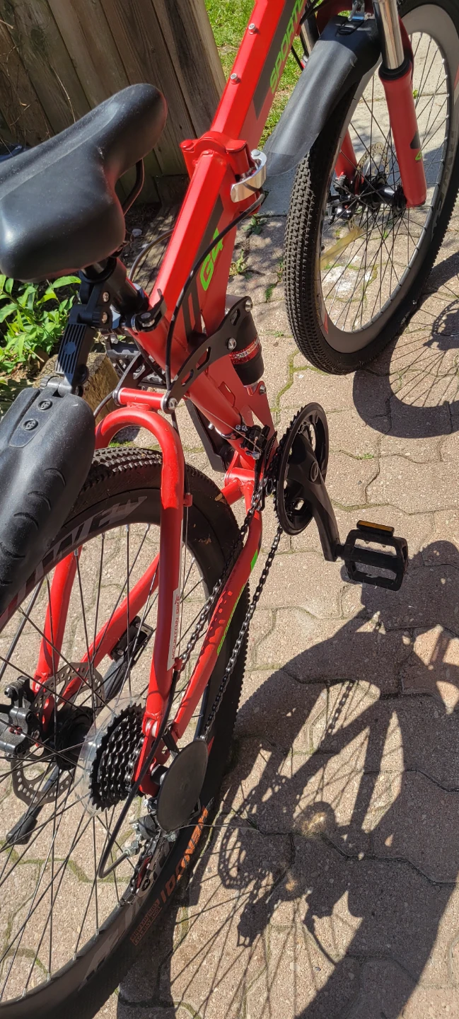 Red Sportbike folding  Mountain Bike - photo 5