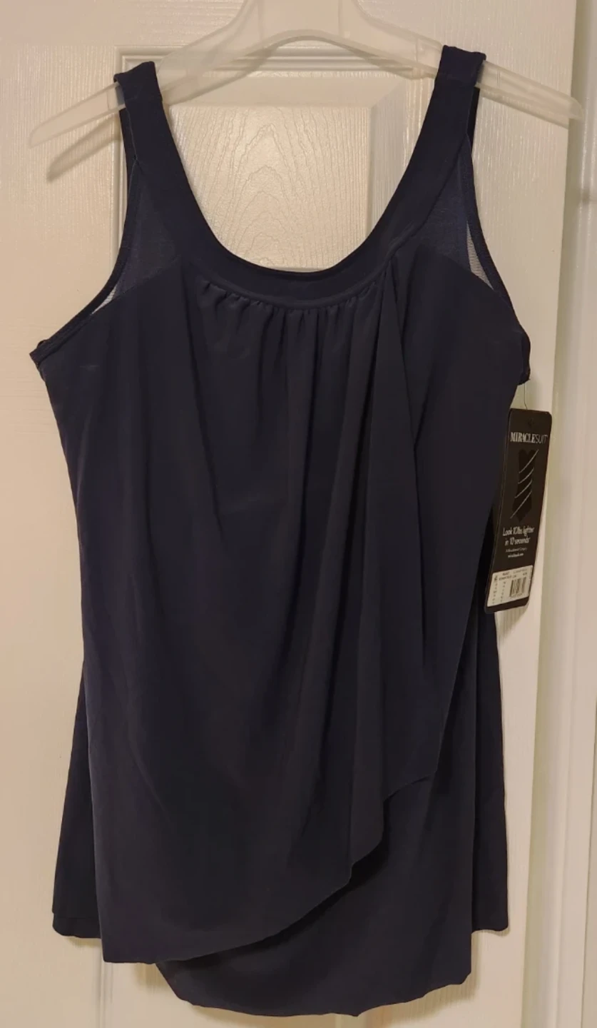 Miraclesuit Illusionist Ursula Tankini Top Midnight Blue