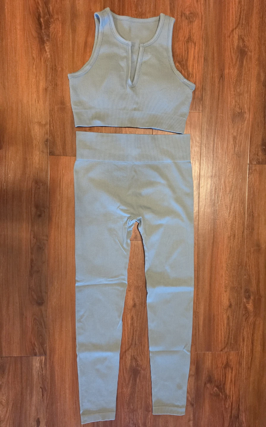 Ribbed Workout Set - Green