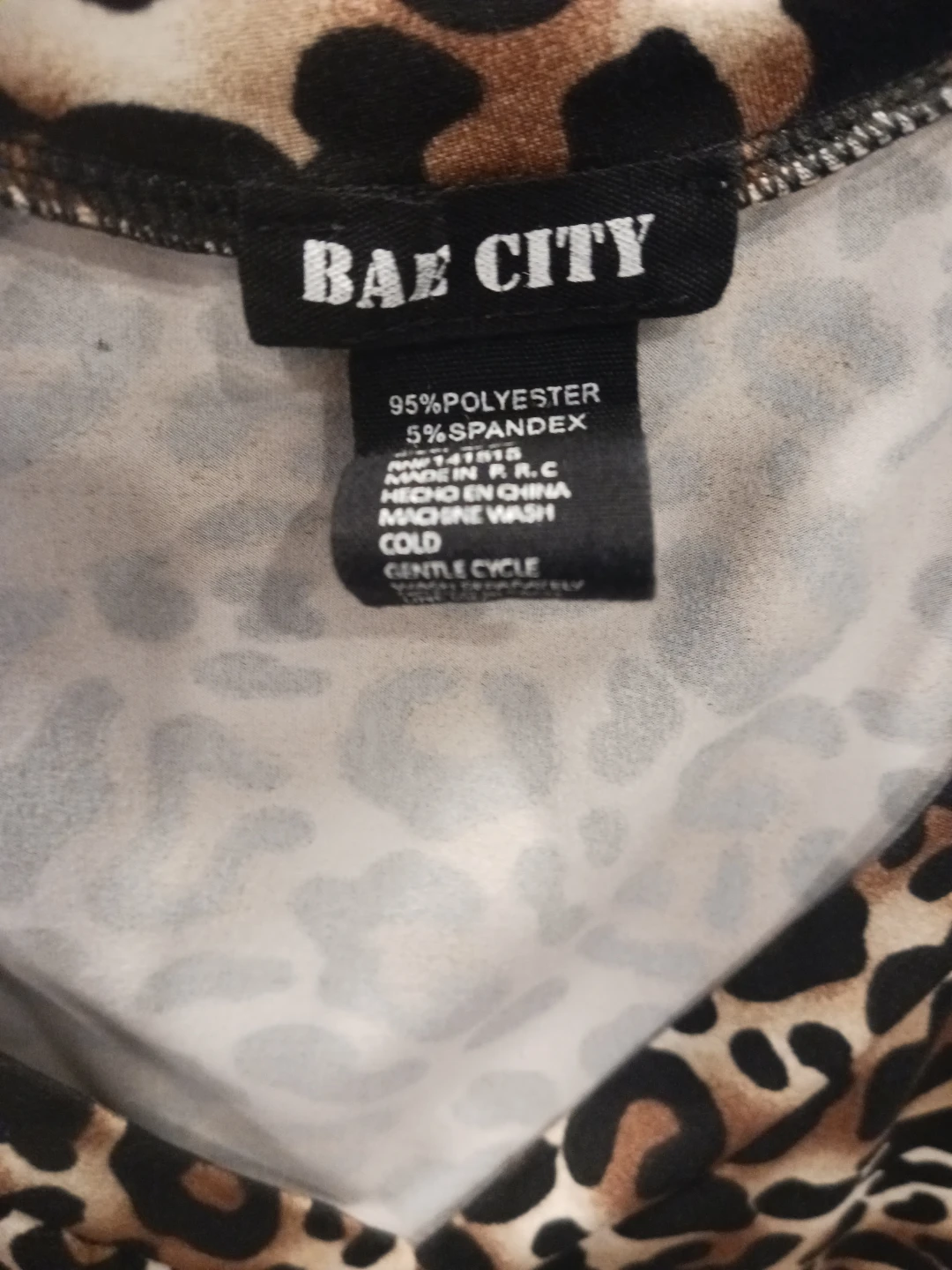 BAZ CITY Leopard Print V-Neck Top - photo 2