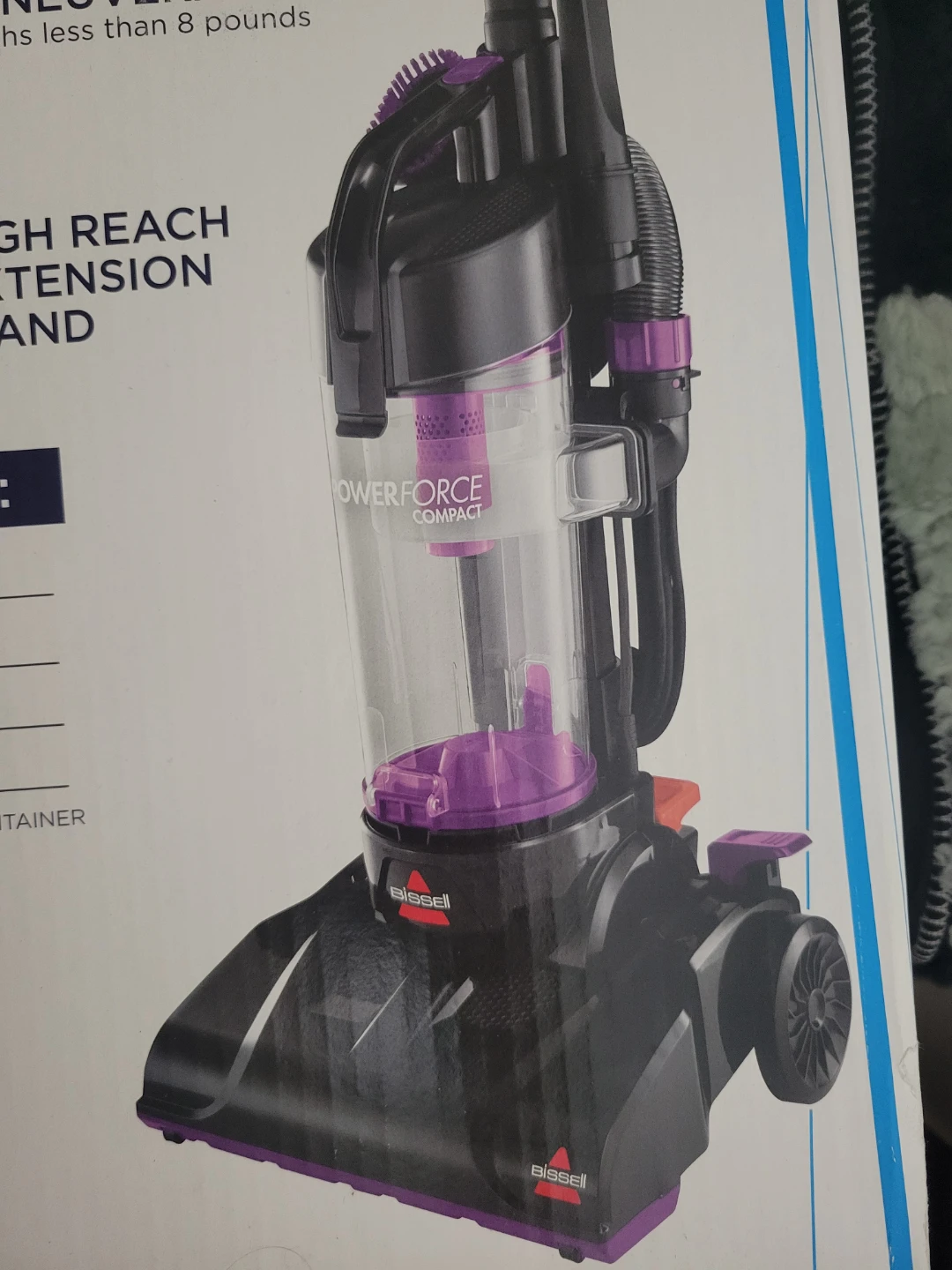 Brand New Bissell PowerForce Compact Vacuum Cleaner - Purple