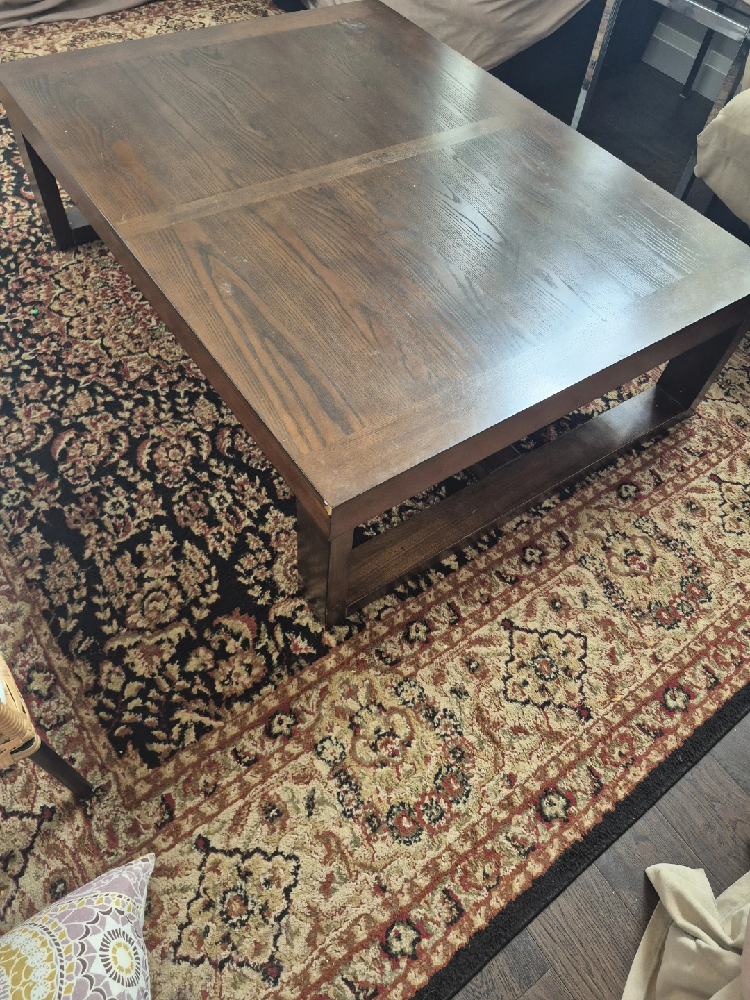 Dark Wood Coffee Table - photo 2