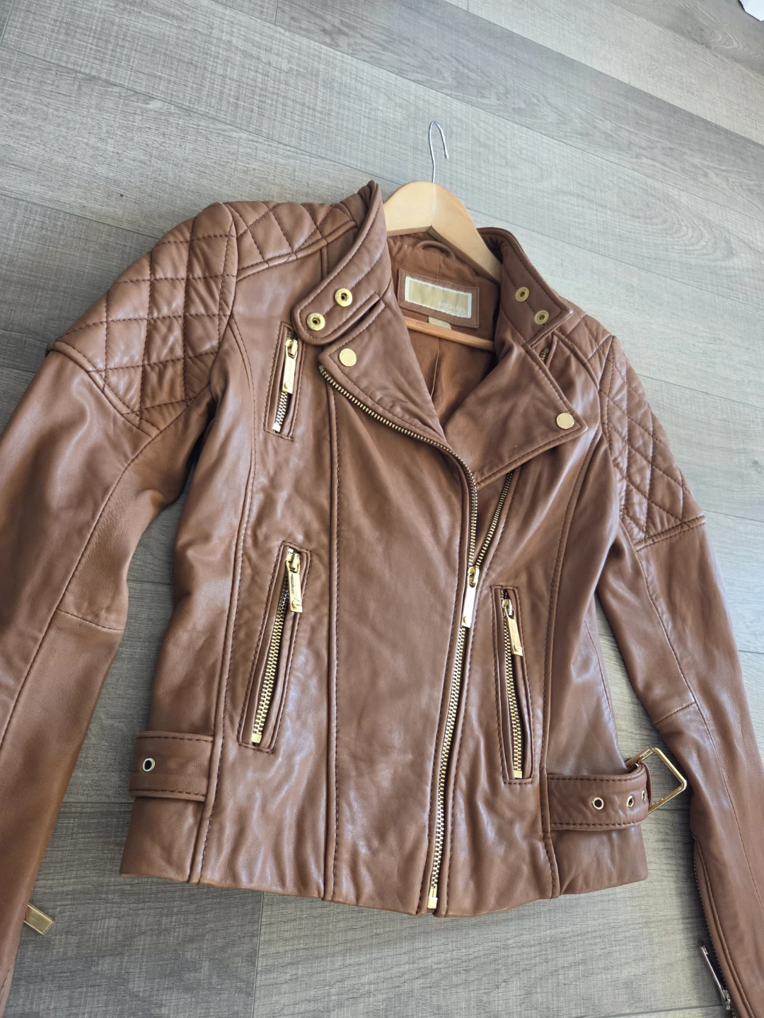 MICHAEL KORS Leather Moto Jacket - photo 2