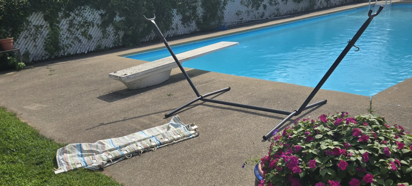 Steel Hammock stand and hammock. - photo 3