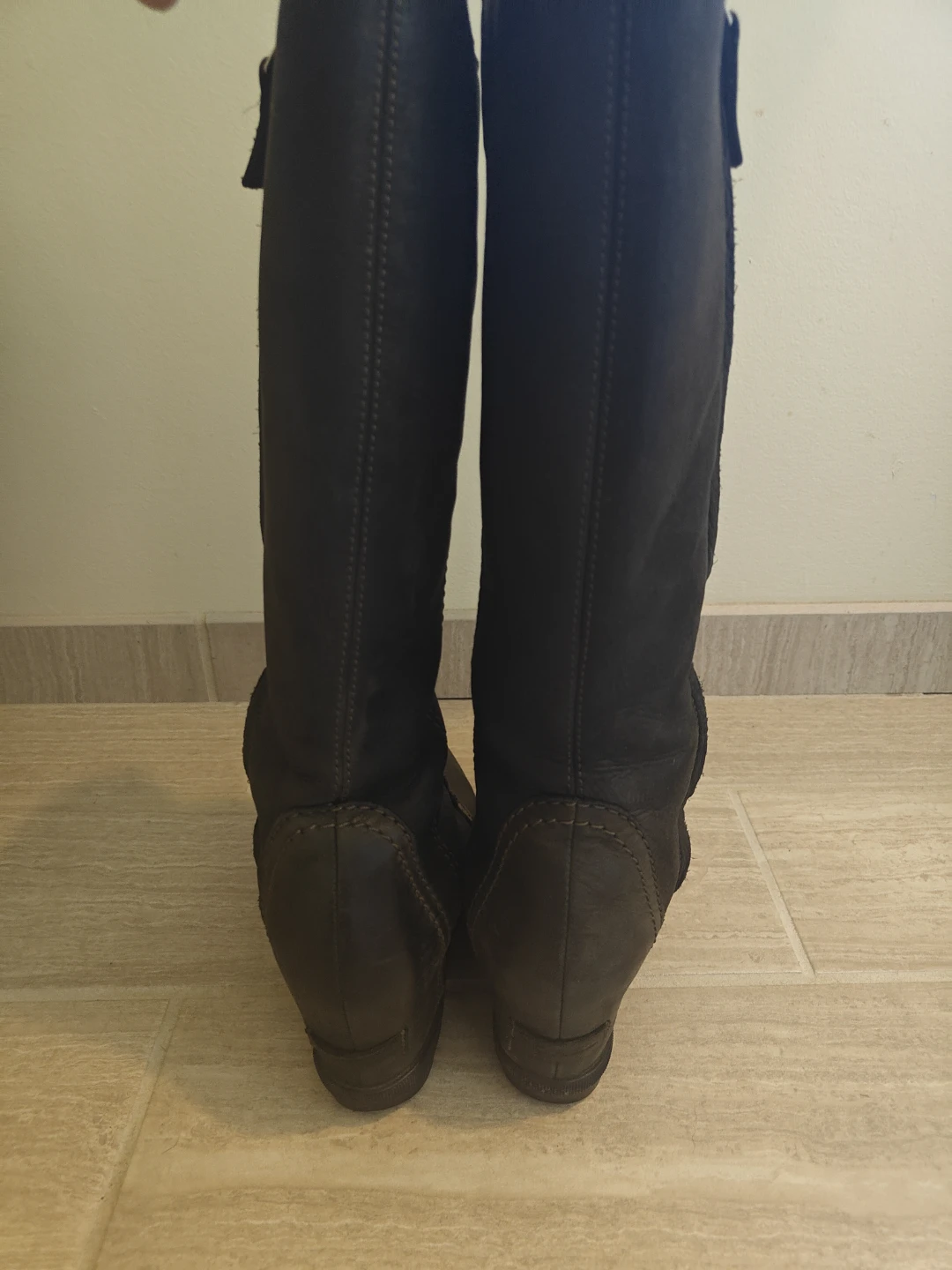 Sorel Women's Black Lace-Up Wedge Boots 8 - photo 2