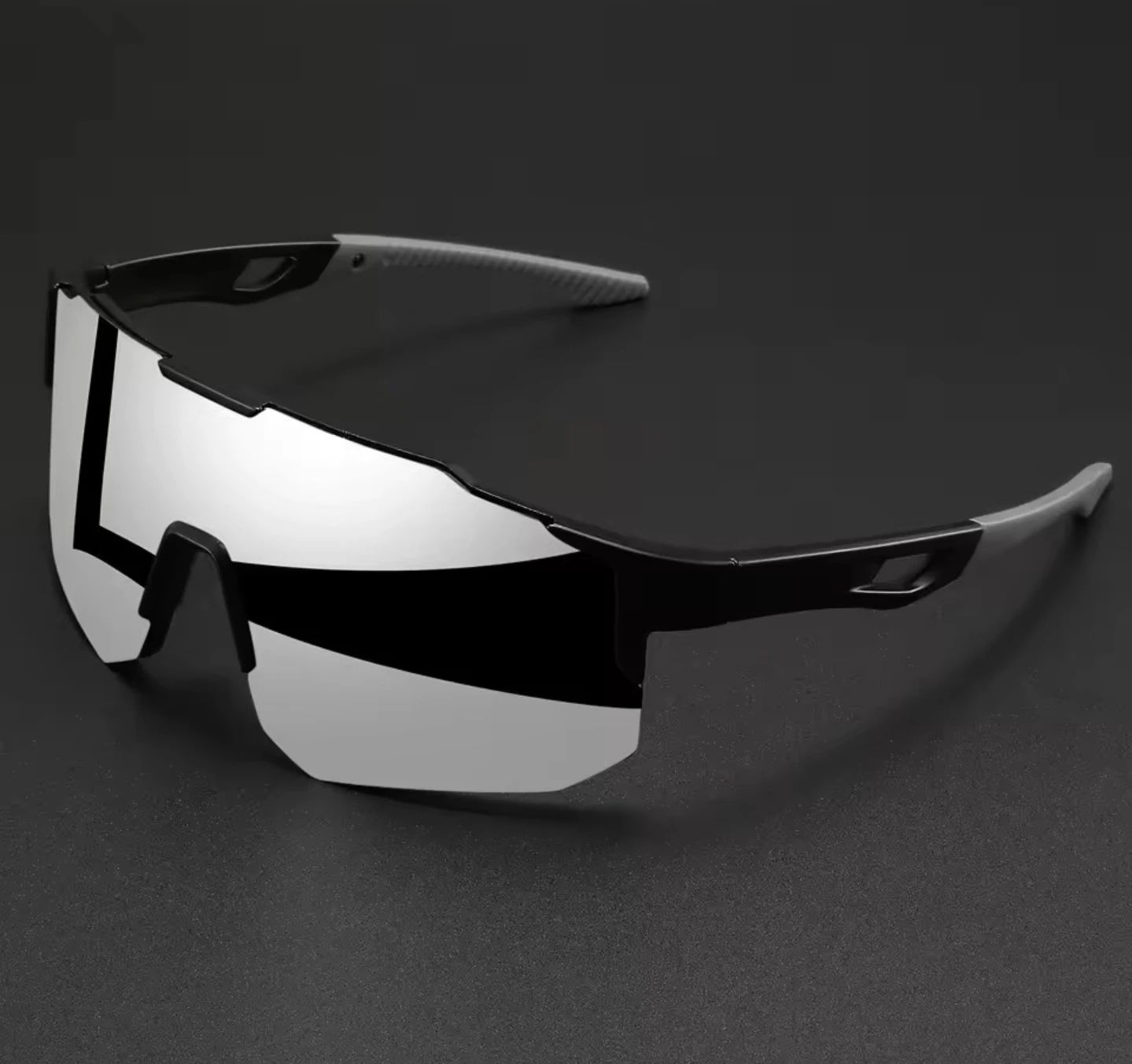 Sports Sunglasses with Mirrored Lenses