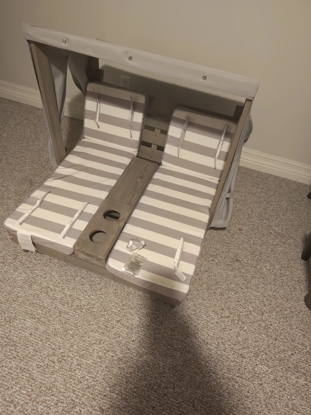 Kiddikraft Double Lounge Chair with Canopy - photo 3