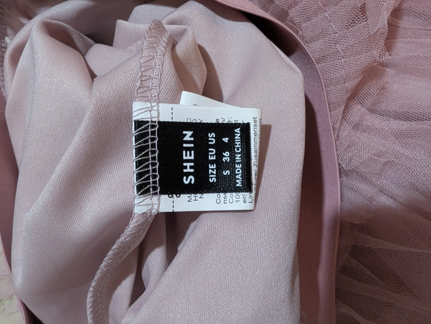 SHEIN Pink Tulle Tiered Maxi Skirt - photo 4