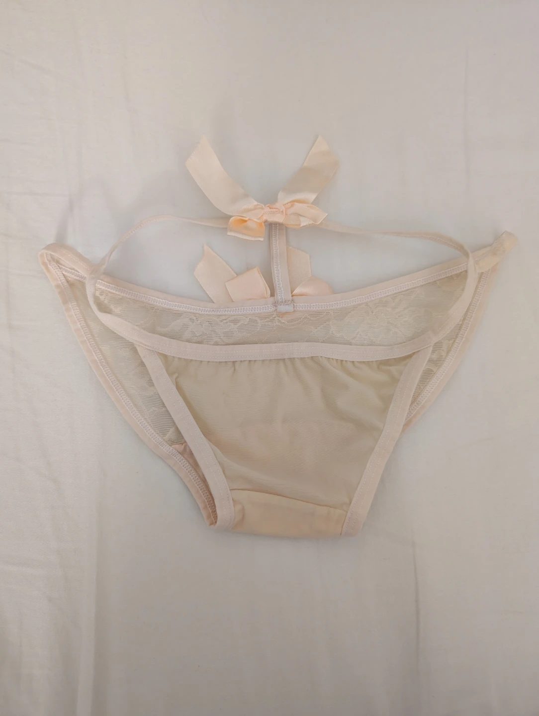Women's Lace Trim Bikini Panties Garter Belt Strappy Thong - photo 2